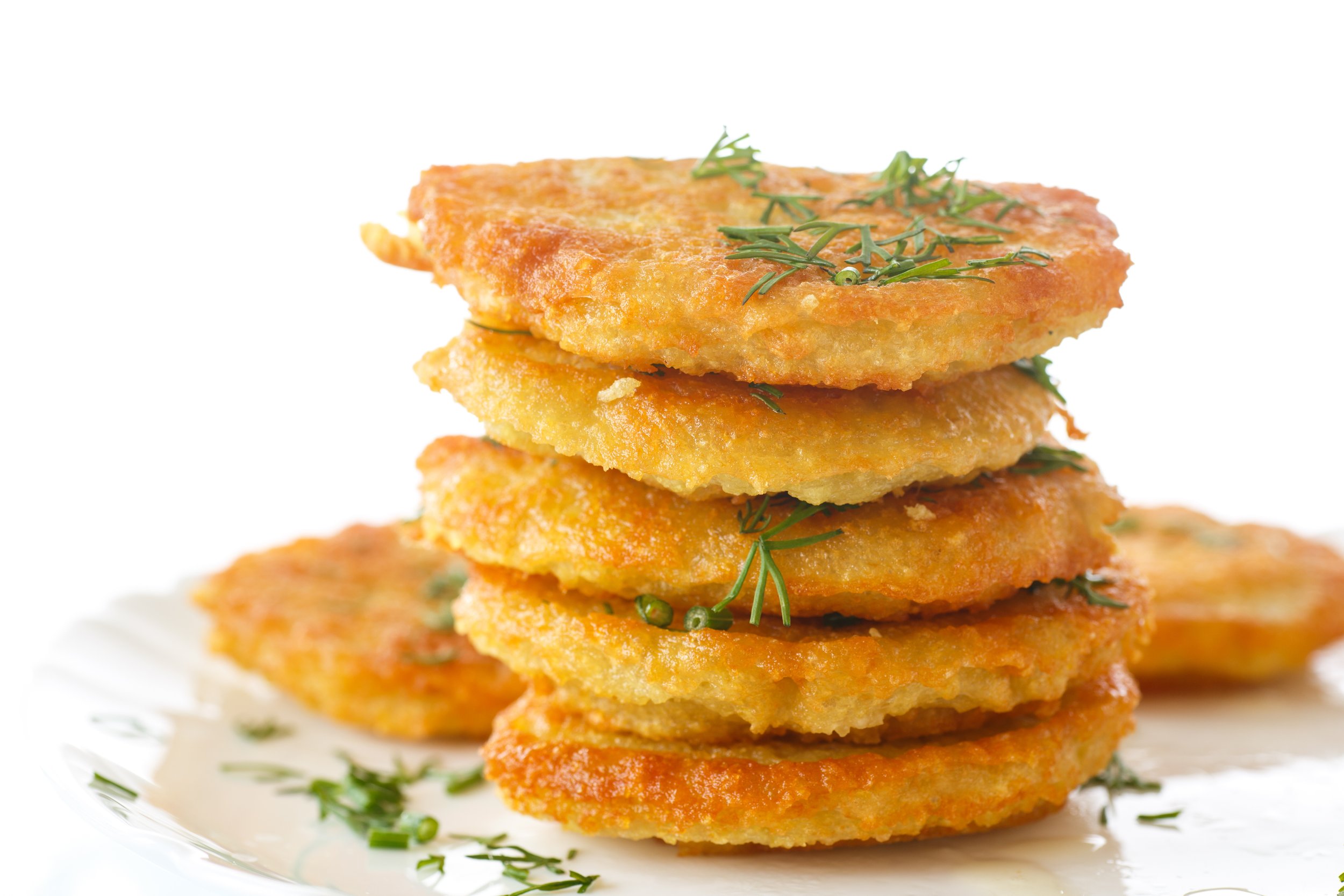 Crispy Fingerling Potato Pancakes with Green Onion Aioli