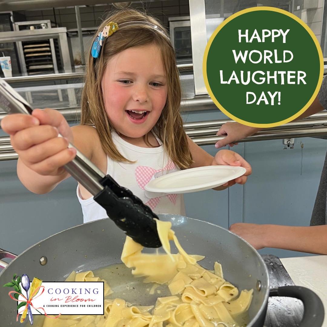 🌍 Happy World Laughter Day! 🤣 

Join us at Cooking in Bloom's weekly cooking classes and summer camps for a ton of fun and laughter! 🍳🌸 Let's cook up some delicious dishes together and share some laughs along the way. 😄 

#WorldLaughterDay #Cook