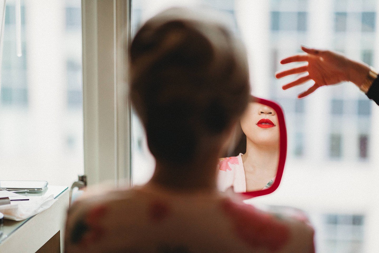 A shot to remember! Our beautiful bride, Joey chose a bold red lip 💋 to match her Qipao dress during the tea ceremony. The color red symbolizes luck, joy and happiness. Bringing culture and tradition to her day as a way to honor her parents and fami