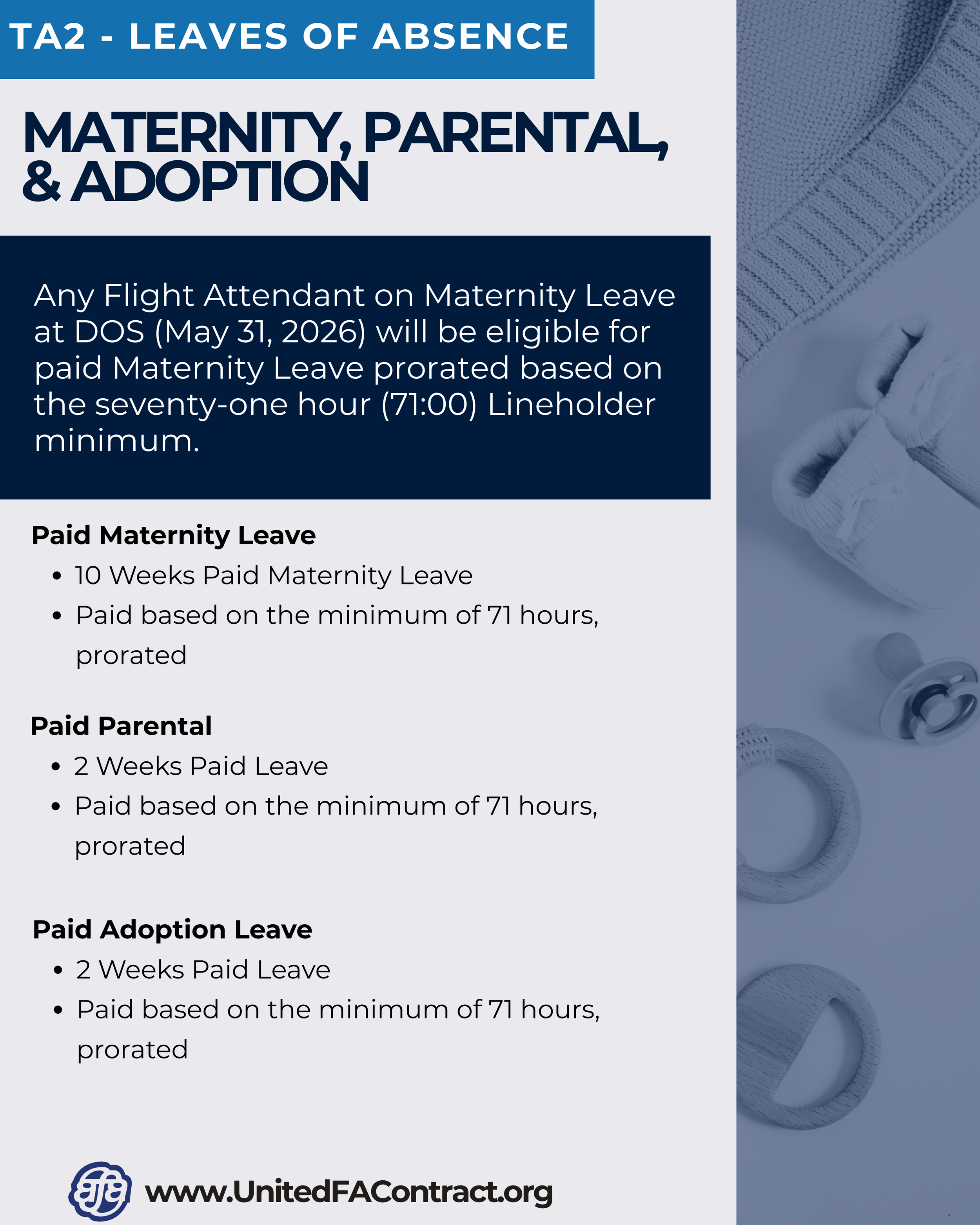 Maternity, Parental & Adoption