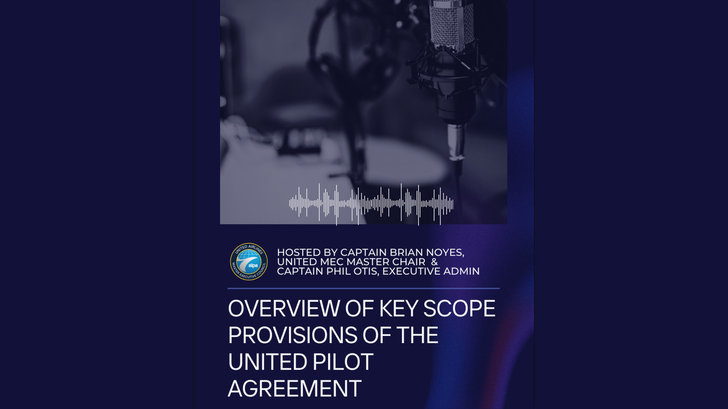 Key Scope Provisions of the UA Pilot Agreement