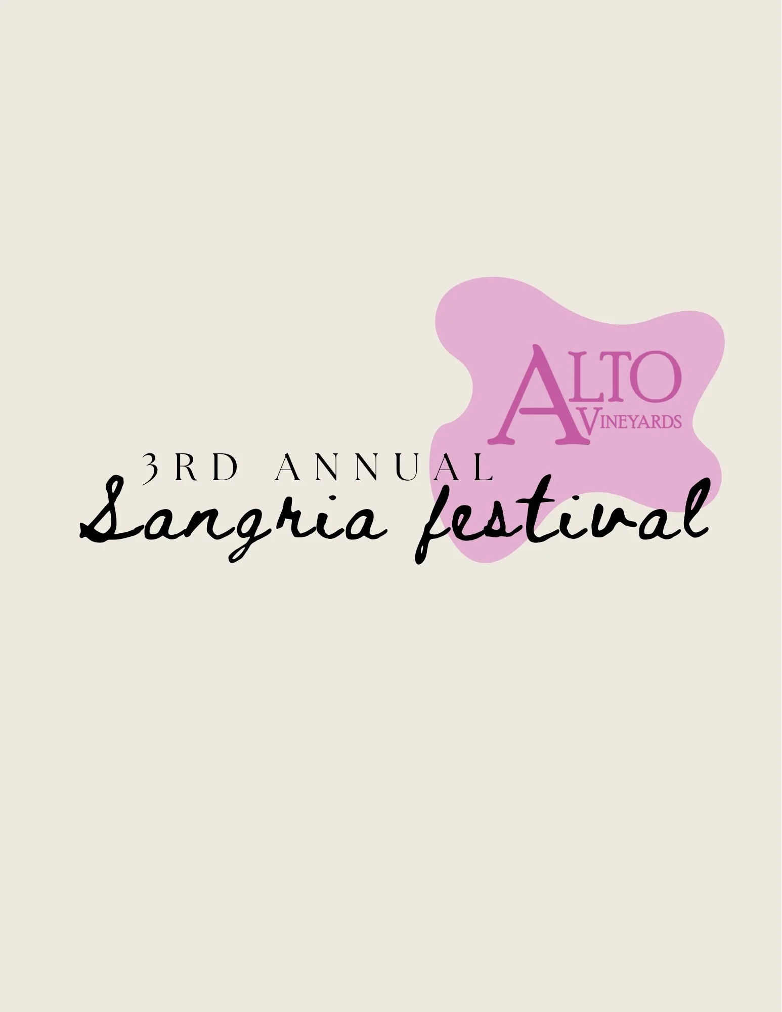 3rd Annual Spring Sangria Festival 