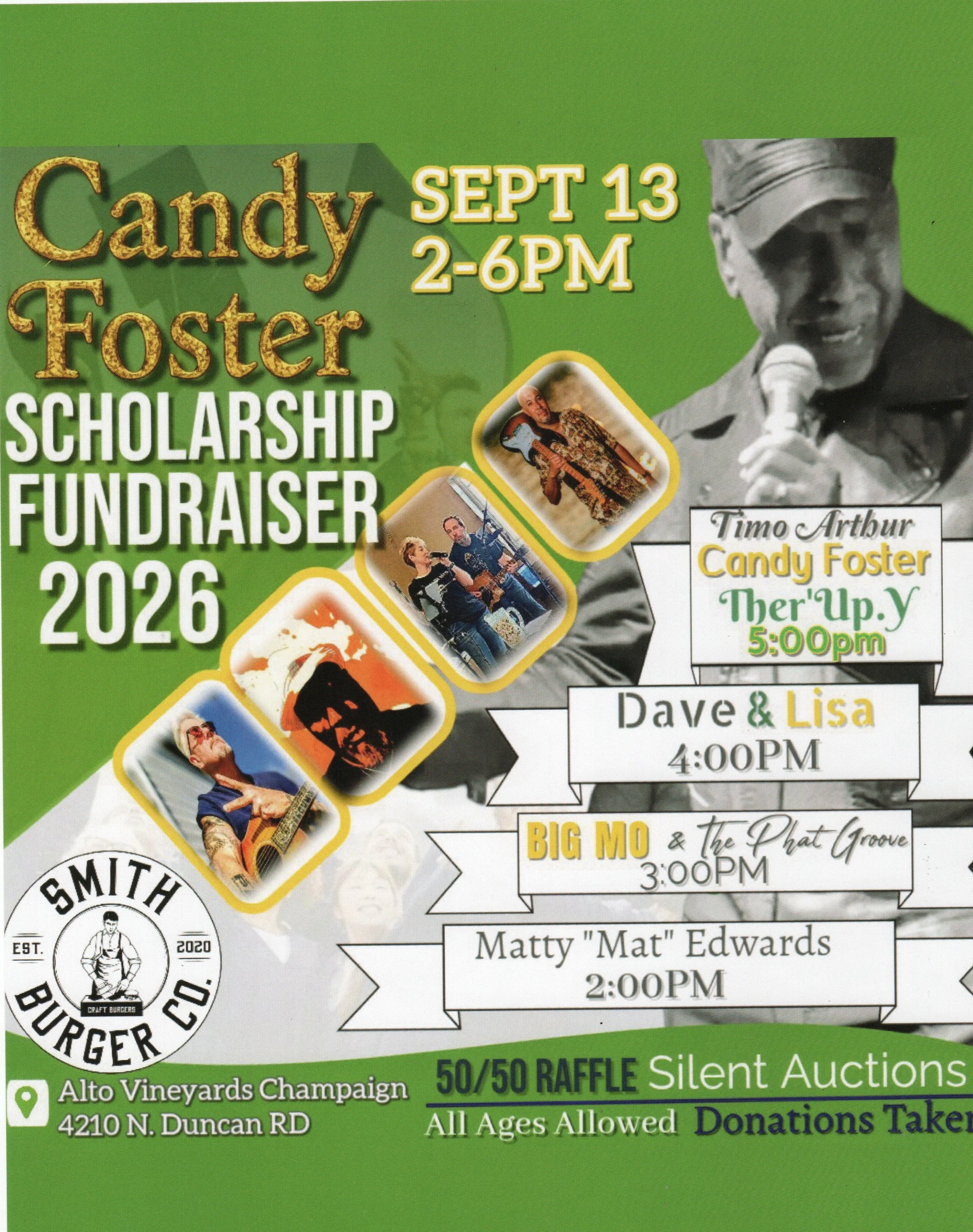 Candy Foster's Parkland College Scholarship Fundraiser