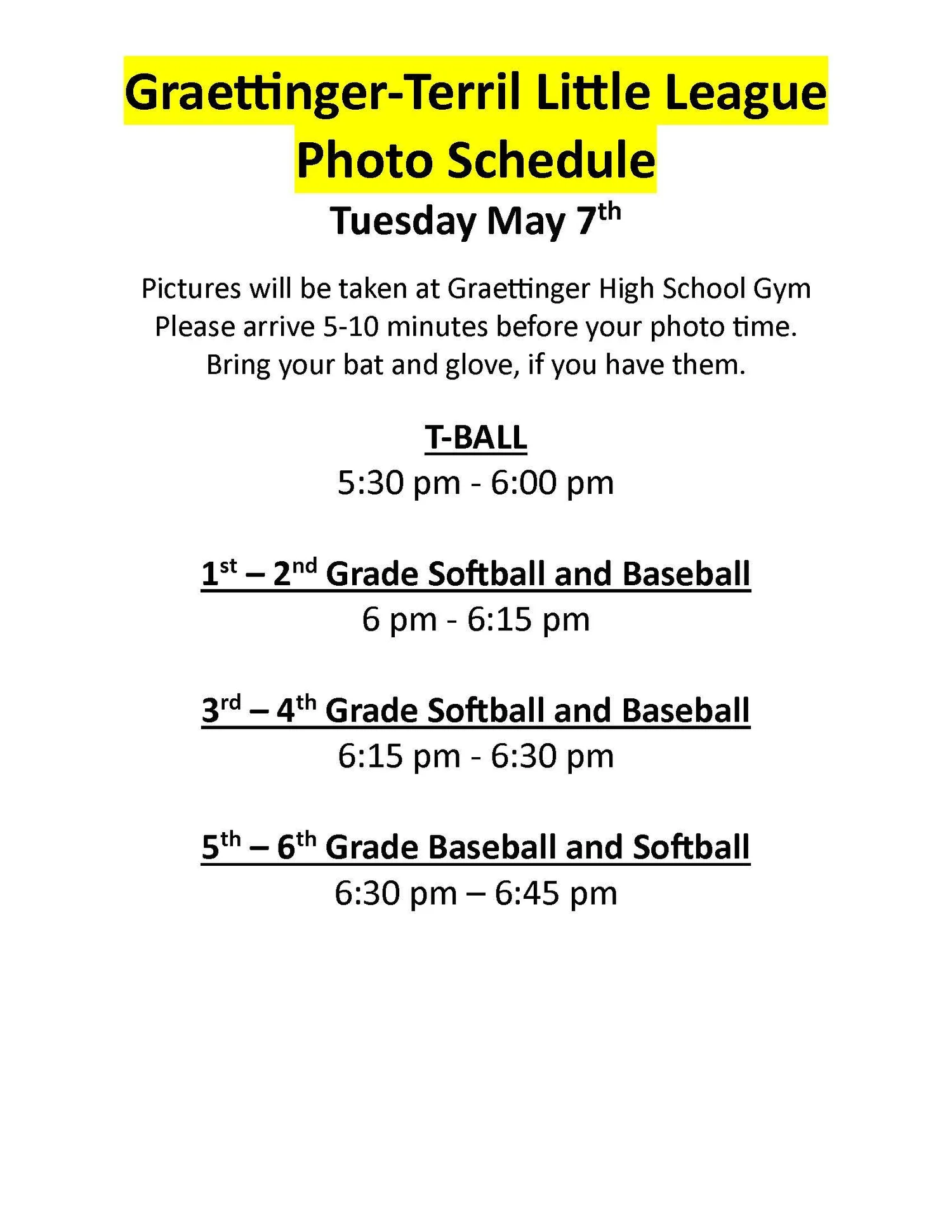 GRAETTINGER TERRIL LITTLE LEAGUE — Rocky Thompson Photography