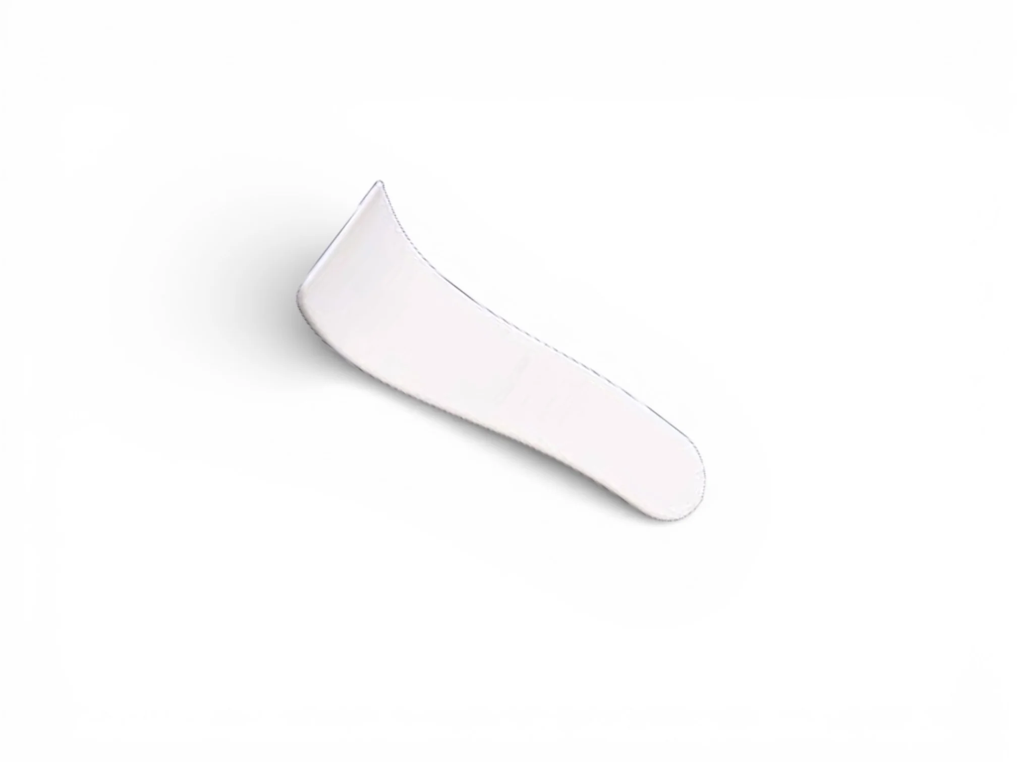 A plastic spatula/rubber clay tool