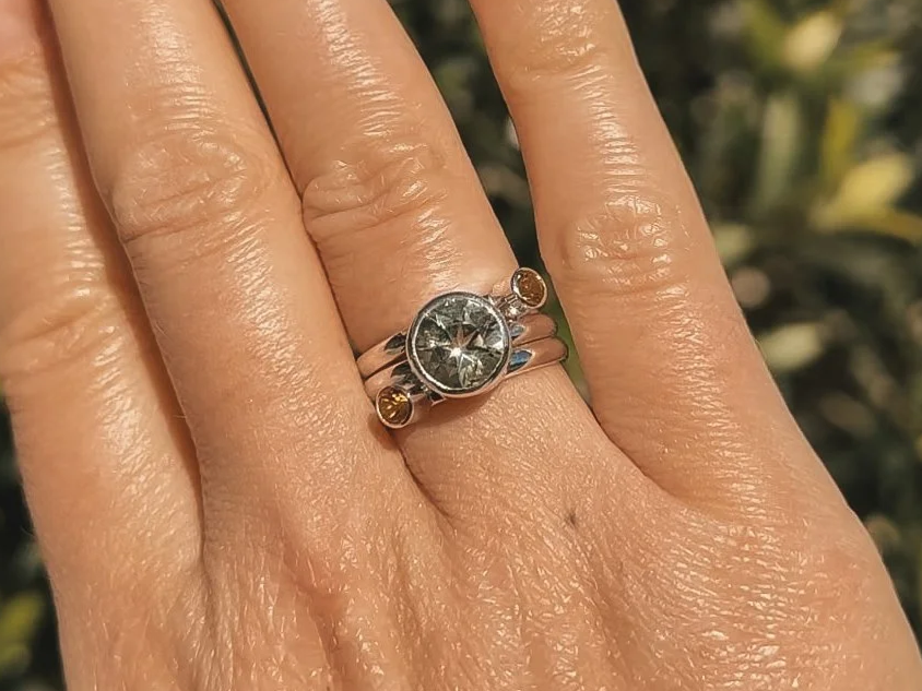 Project 2: Faceted Gemstone Stacking Rings