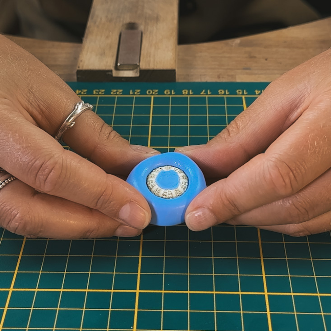 Learn how to make a silicone mould using real urchin shells