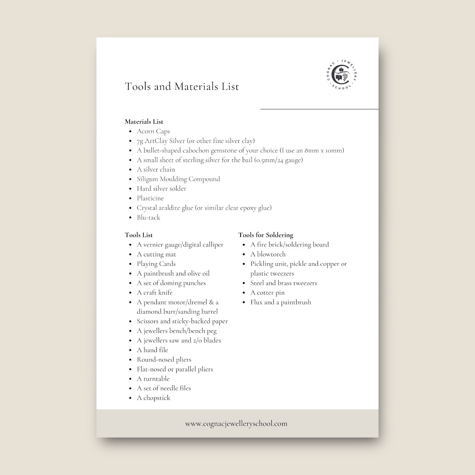 Silver and Gemstone Acorn Necklace Project PDF Page 2.jpg