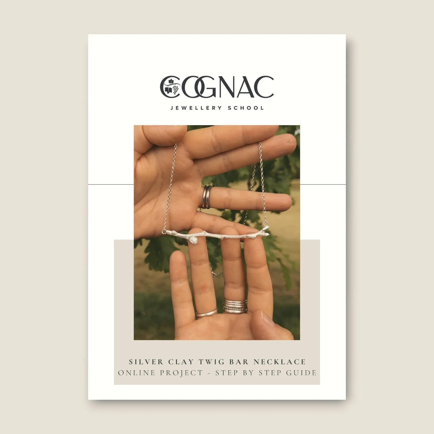 Silver Clay Twig Bar Necklace Project PDF download.JPG