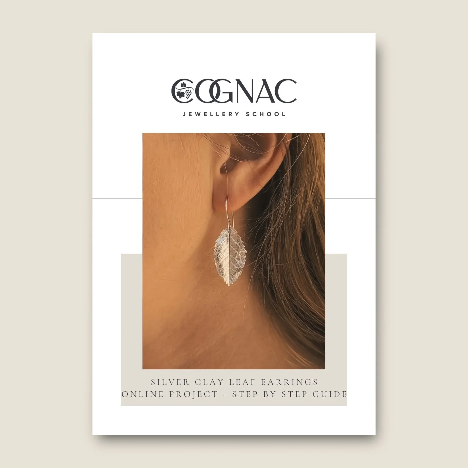 Silver Clay Leaf Earrings Project | PDF Project Download