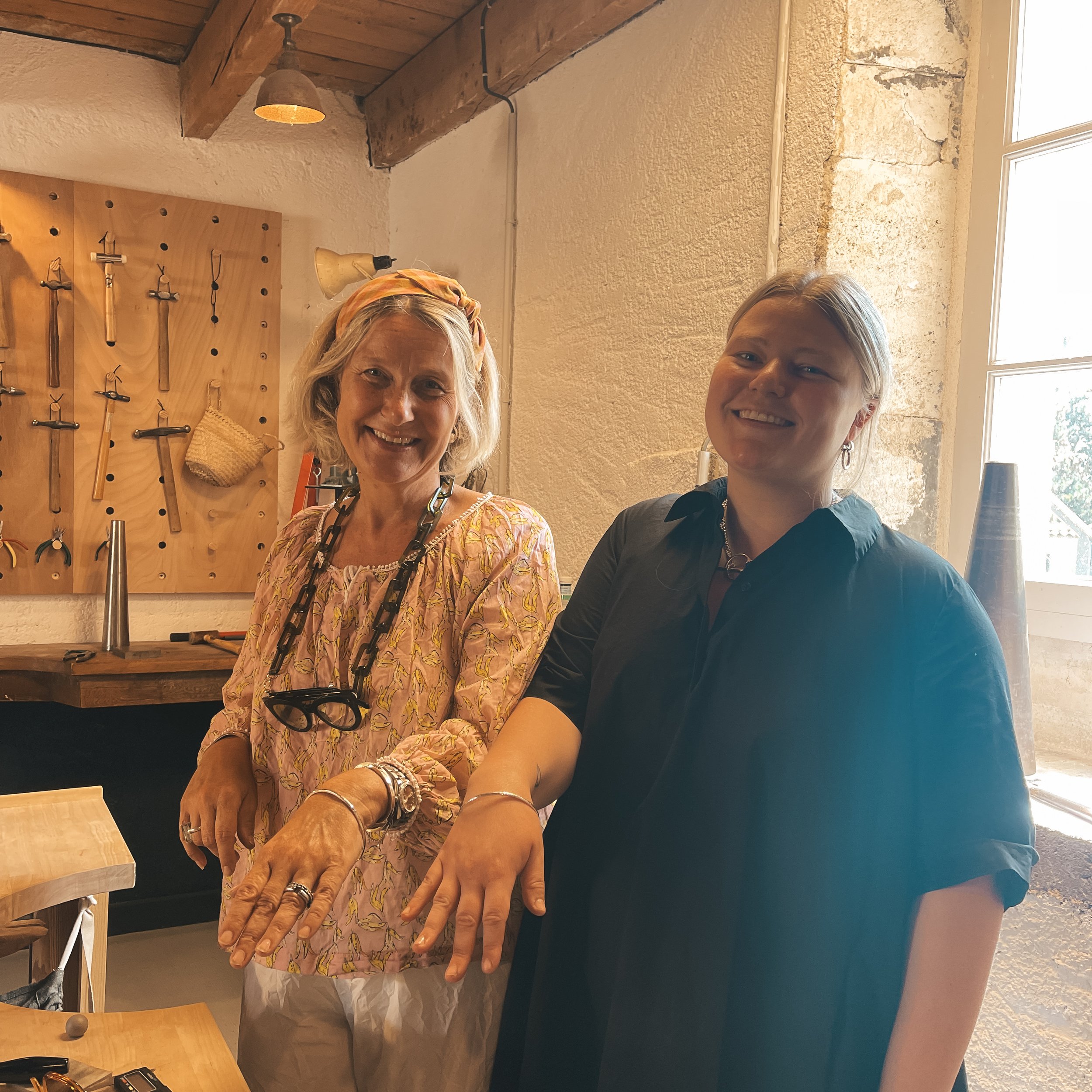 Silver bangle workshop experience at the Cognac Jewellery School.jpg