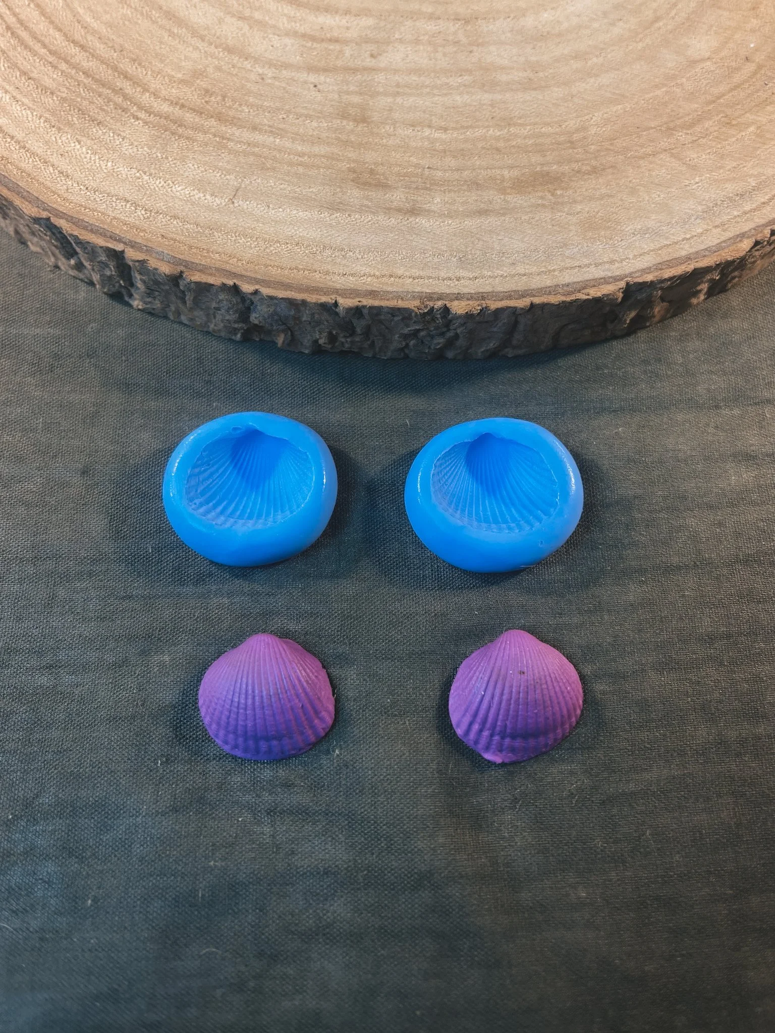 bivalve cockle shell silicone mould for silver clay 2.jpg