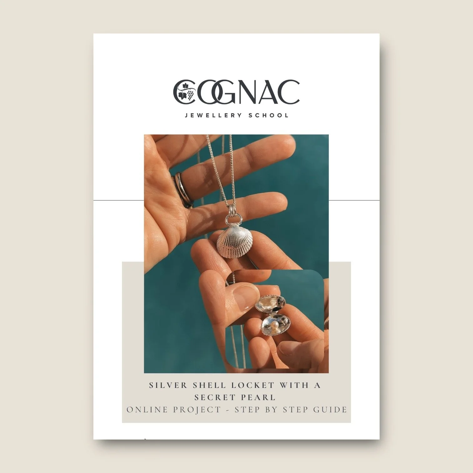 Silver Shell Locket with a Secret Pearl Project | PDF Project Download