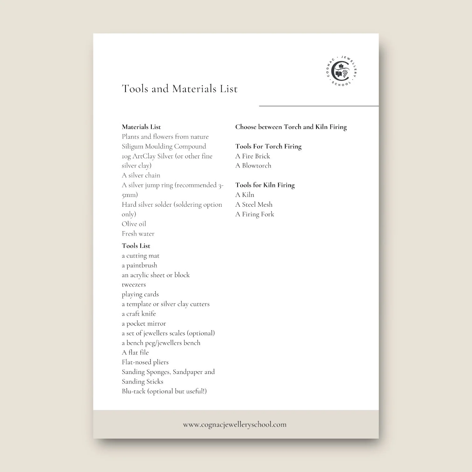 Silver Clay Botanical Coin Necklace Project PDF Page 2.JPG