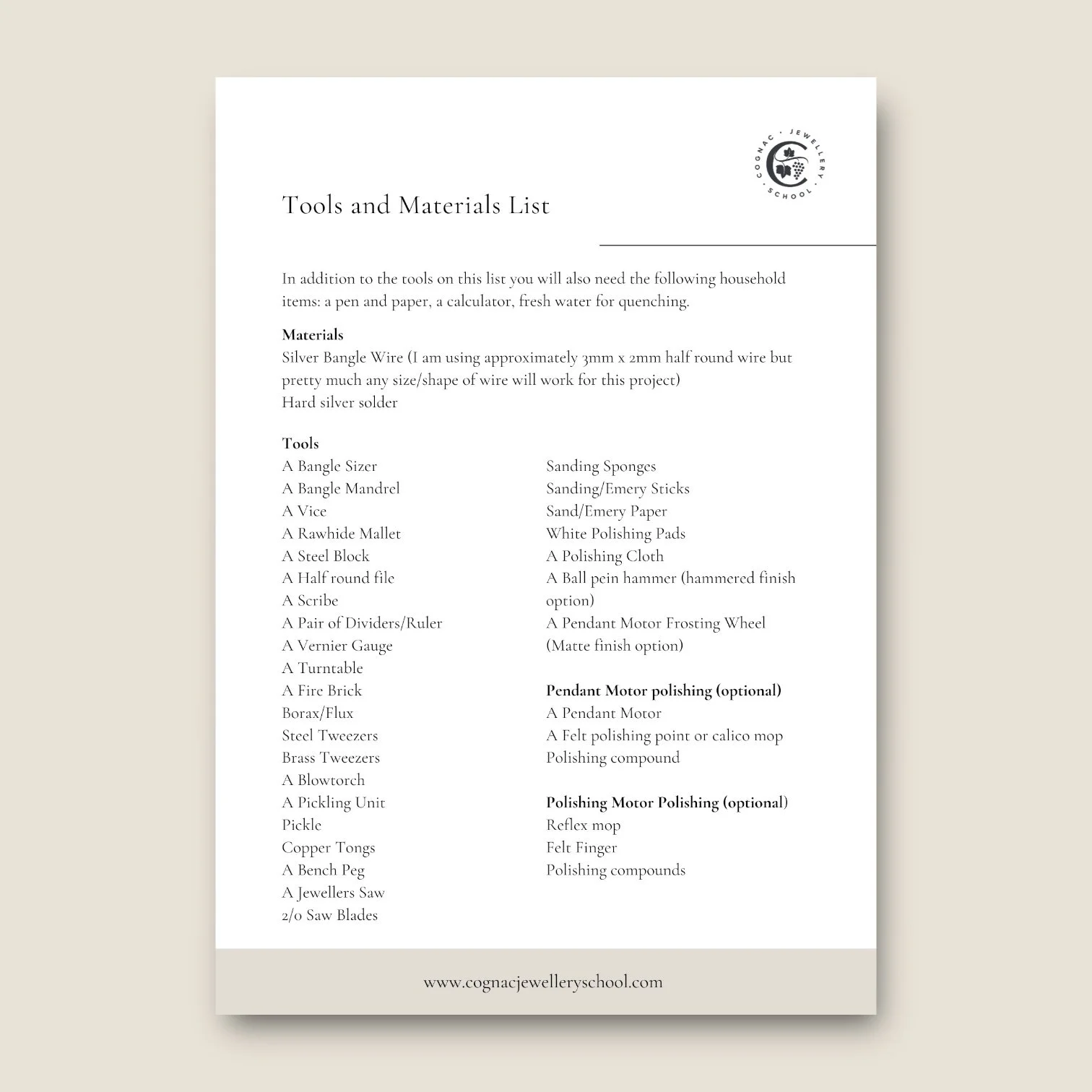 Trio of classic silver bangles online project pdf page 2.JPG