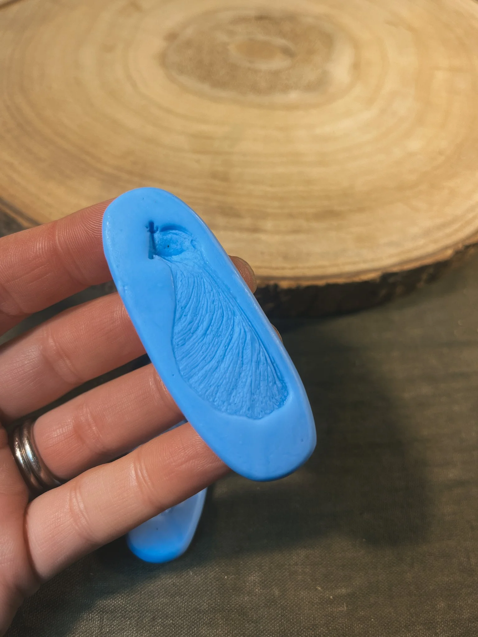 Pair of large sycamore seed silicone moulds 2.jpg