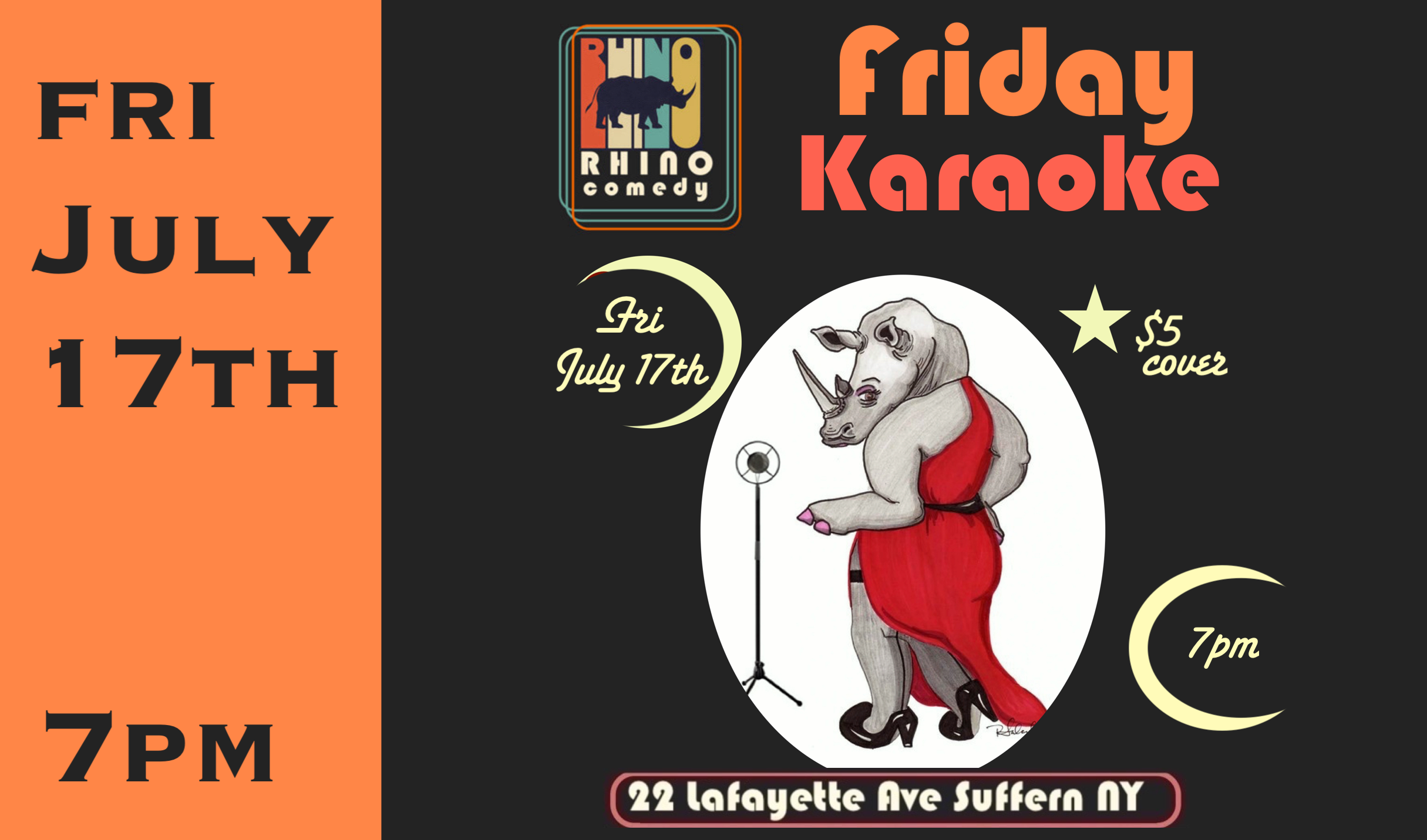 Fri July 17th Karaoke Night!  7pm