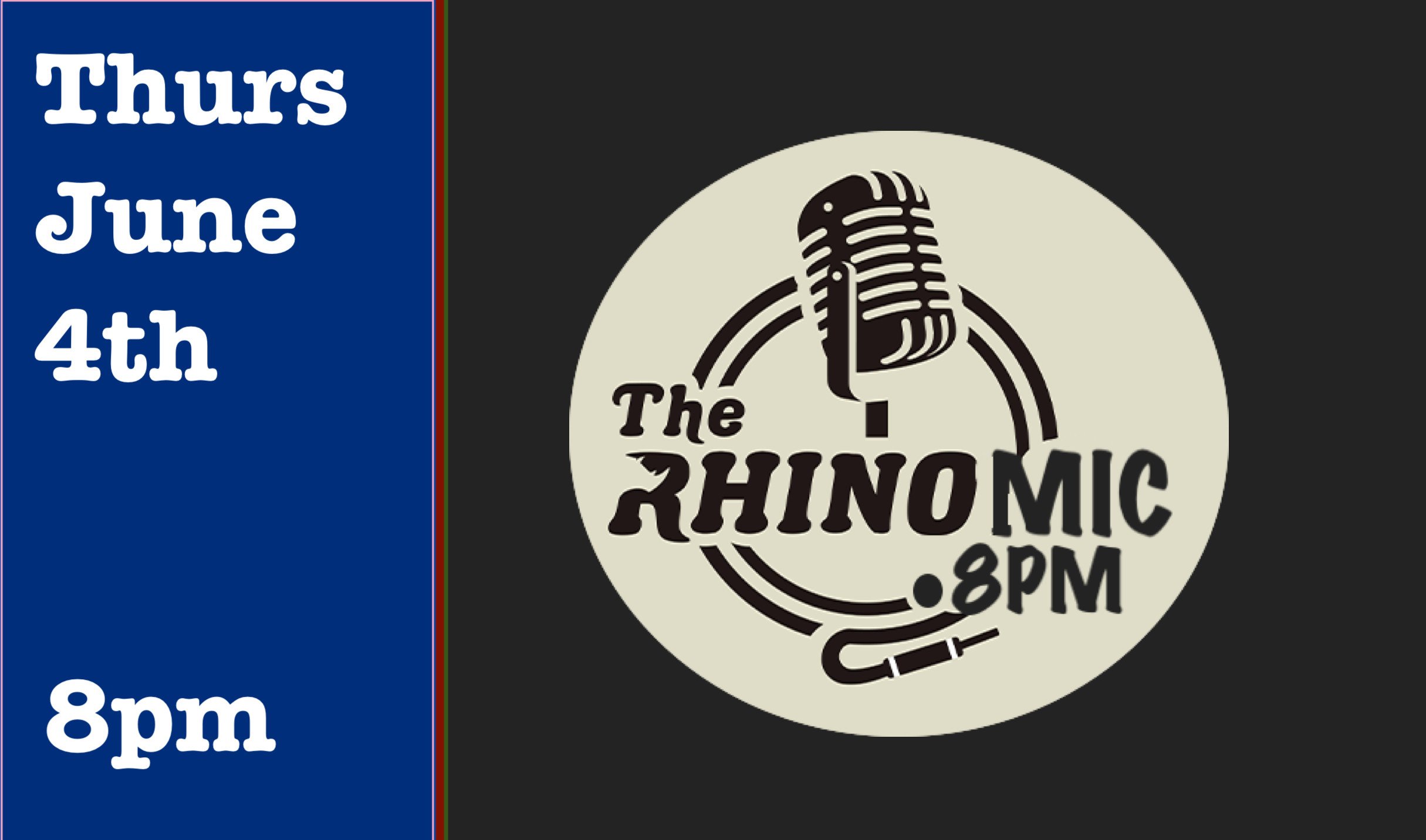 Thurs June 4th Open Mic 8pm