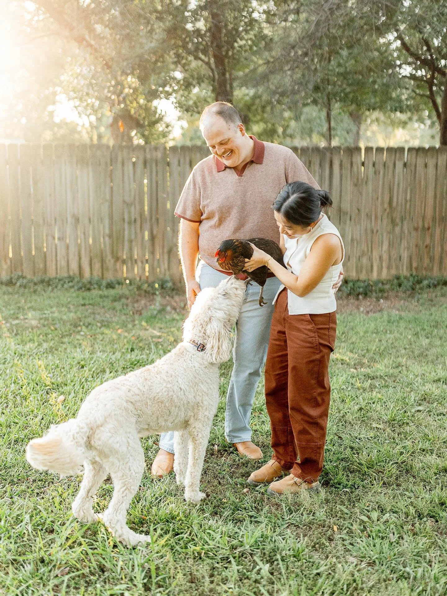 I was digging through fall sessions from last year and came across this set that I don&rsquo;t think I ever shared. E + J and their urban chickens are one of my favorite things and reminds me of when I used to have chickens just a few streets over fr