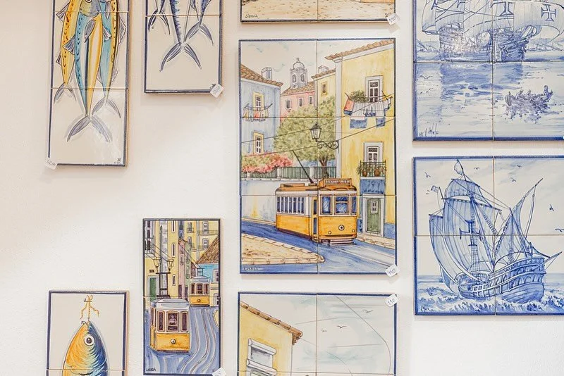 The artisans in Portugal have the corner market on things like custom painted azulejos (tiles), all things cork and a traditional folk furniture painting!
We had the opportunity to explore a few factories and take a painting workshop! So fascinating 