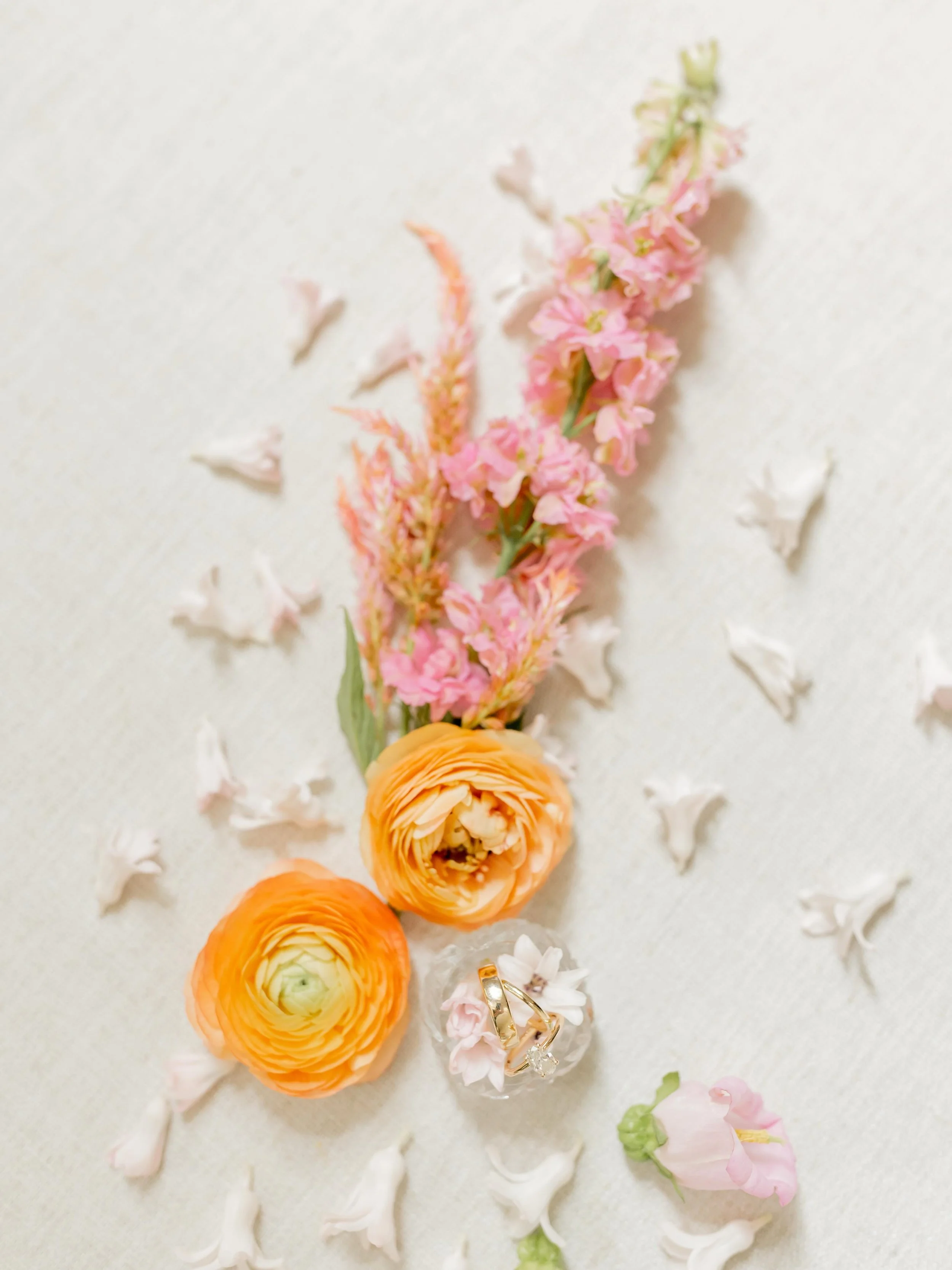 a little seek &amp; find through the florals for the wedding bands✨