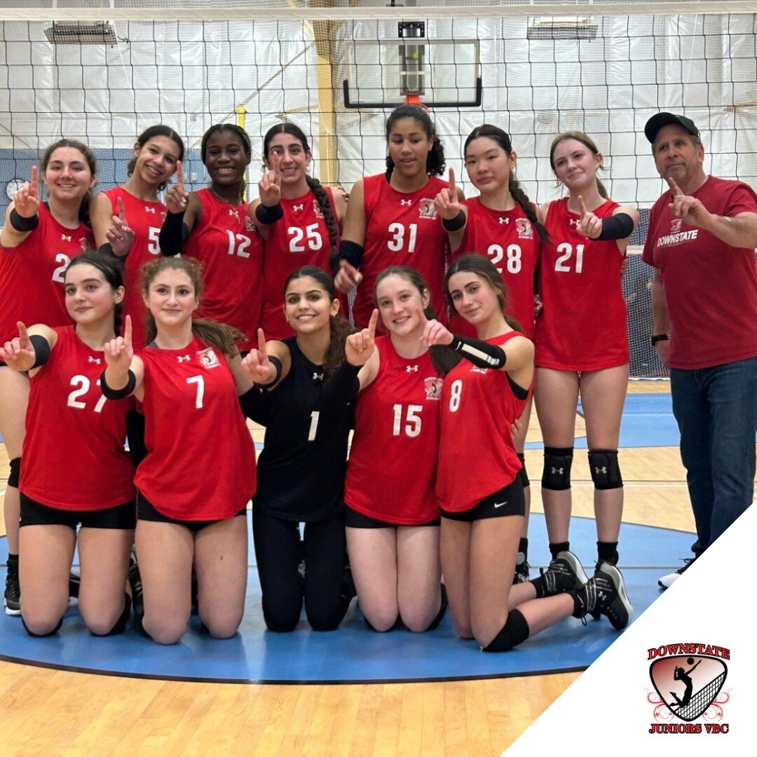 Downstate 15 Red wins GEVA Club #2!⁠
⁠
We're so proud of your teamwork and dedication on the court!⁠