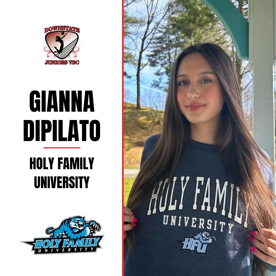 Congratulations to 18 Black's Gianna DiPilato on her commitment to play D2 volleyball at Holy Family University! ⁠
⁠
Best of luck, Gianna! Go Tigers! 🐅⁠
⁠
@hfutigersvb