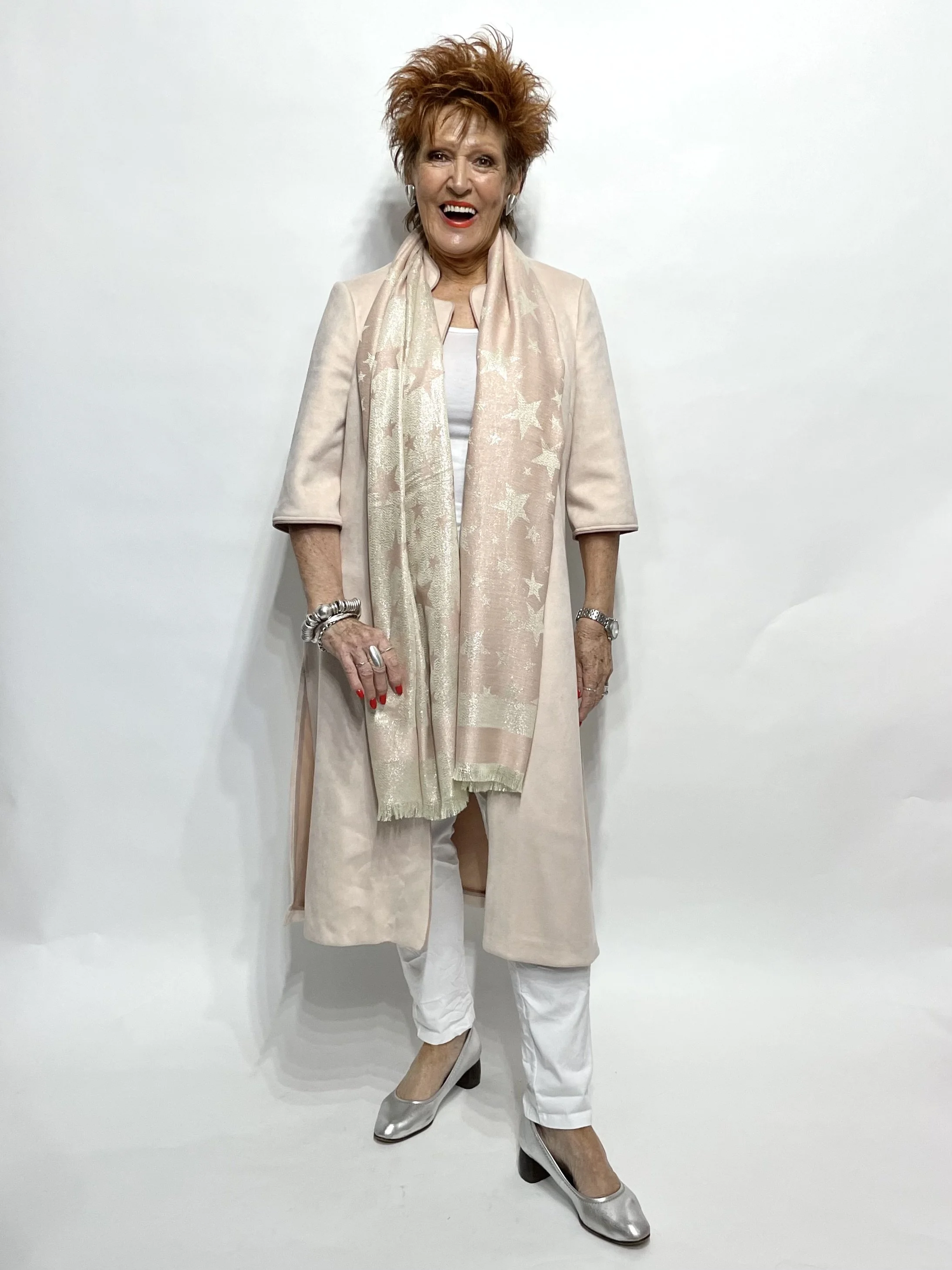 * MANDARIN 'Jayley' Faux Suede Coat