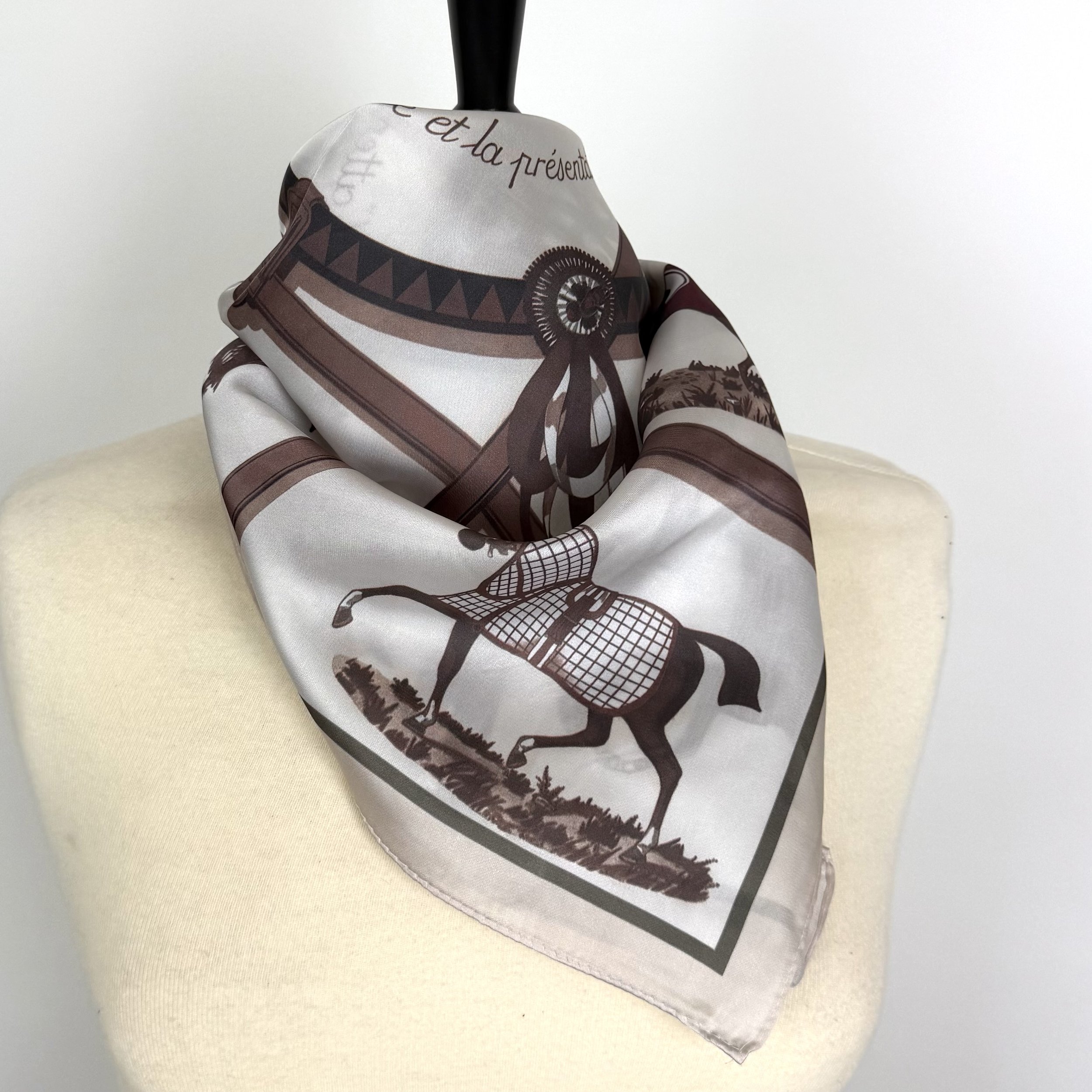 NECKERCHIEF Silk Square Horse