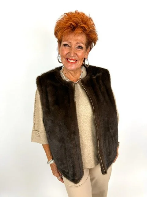 LIANNA 'Malissa J' Faux Fur Reversable Gillet