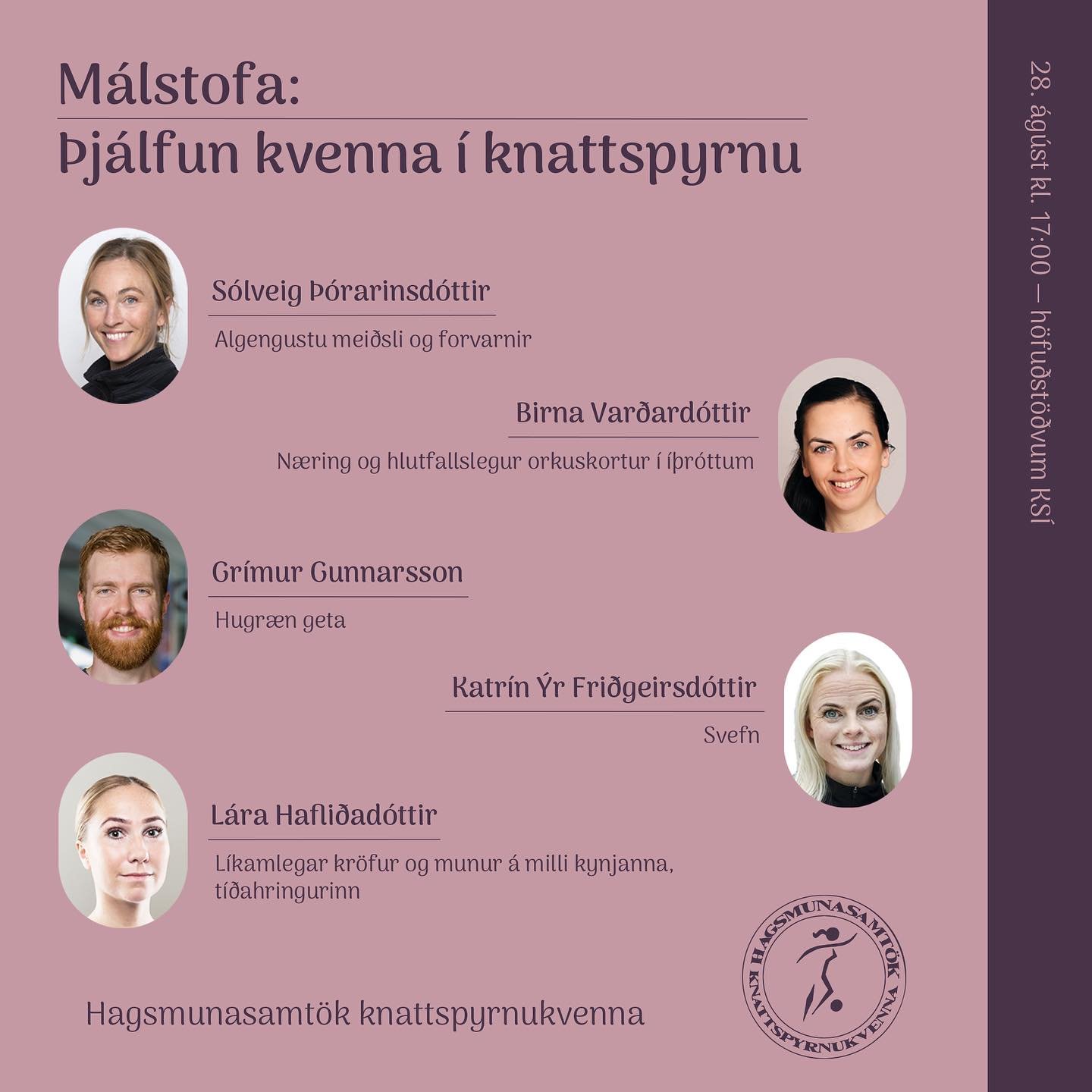 &THORN;a&eth; styttist &iacute; &thorn;ennan fr&aacute;b&aelig;ra vi&eth;bur&eth;! 

Vi&eth;bur&eth;inum ver&eth;ur streymt og upptaka ver&eth;ur a&eth;gengileg eftir vi&eth;bur&eth;inn. Mikilv&aelig;gt er &thorn;&oacute; a&eth; skr&aacute; sig 🤝

S