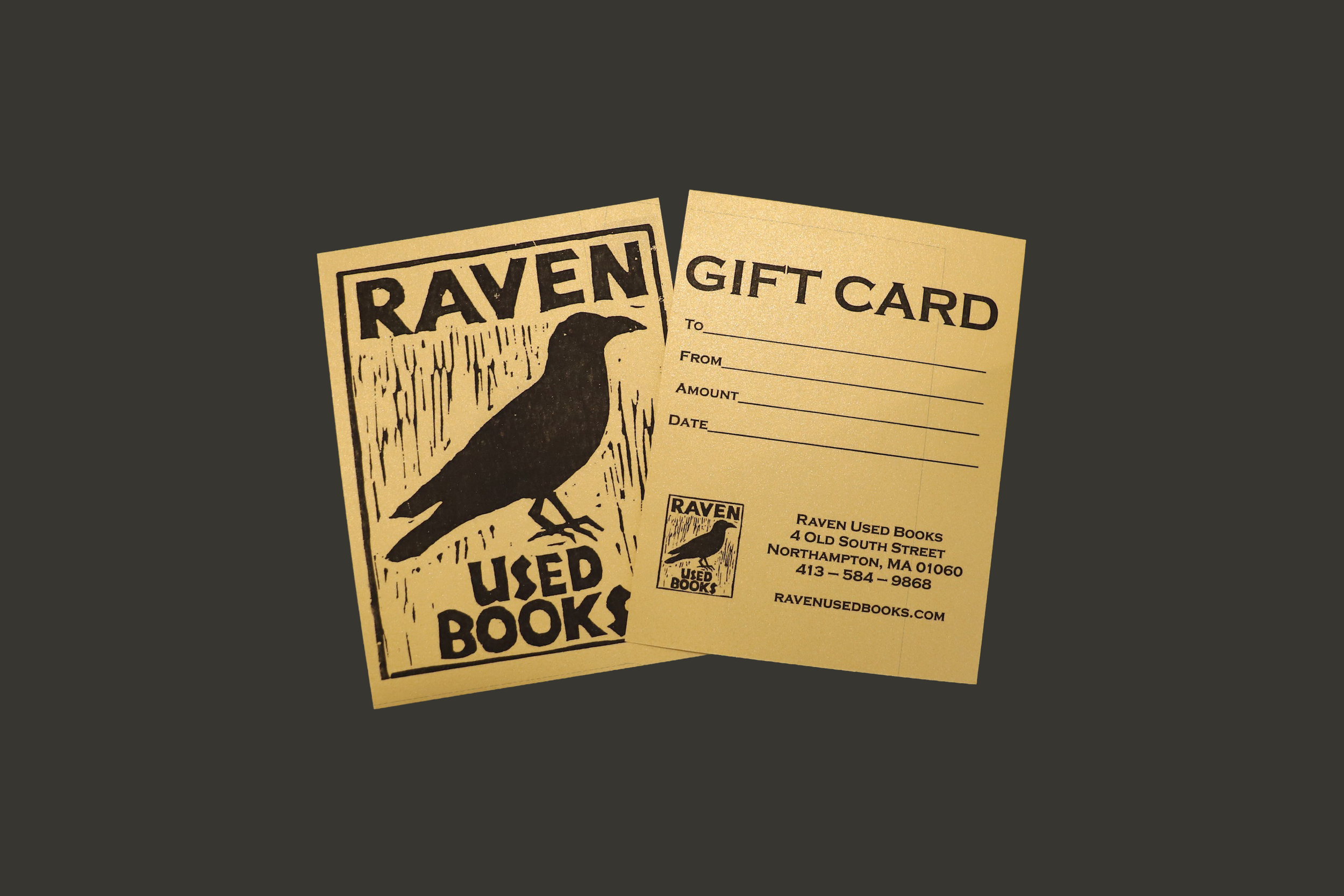 Raven Used Books Gift Cards - Northampton Bookstore Gift Card — Raven Used  Books