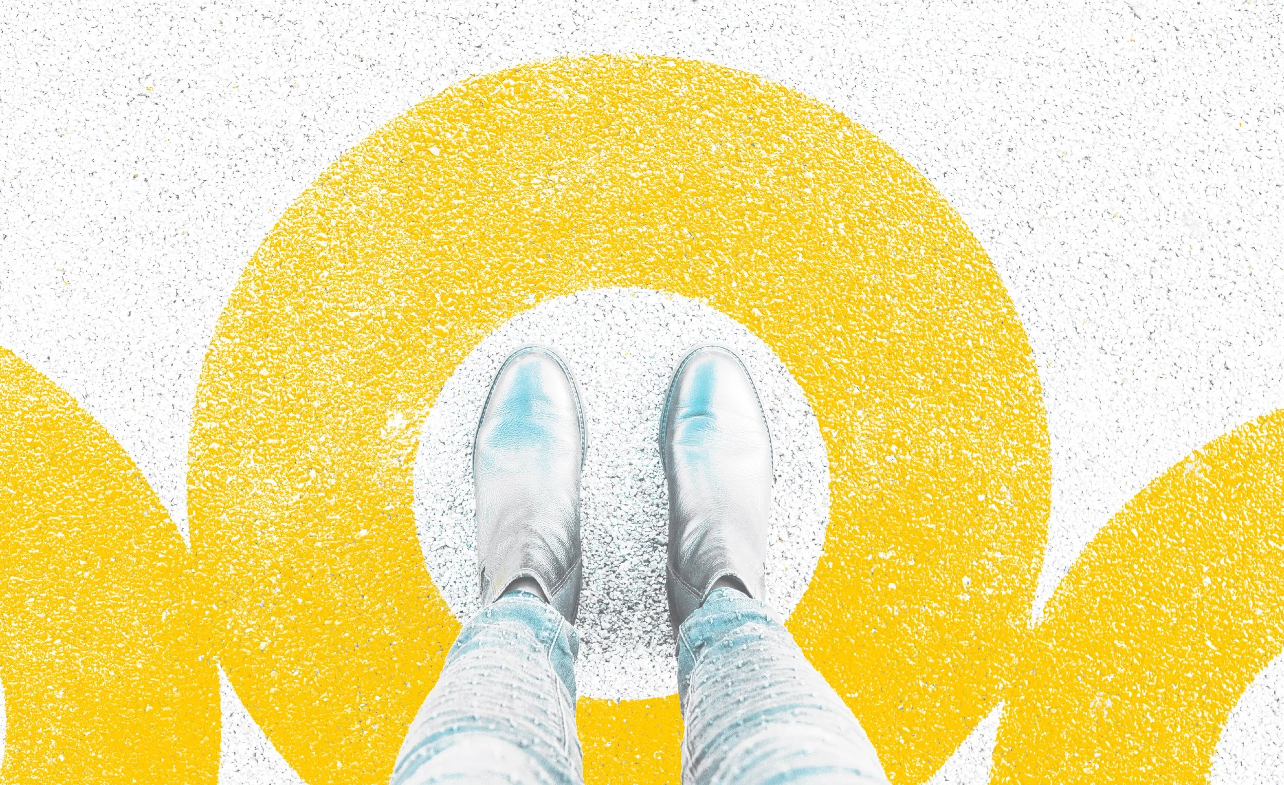 BE WHERE YOUR FEET ARE. 