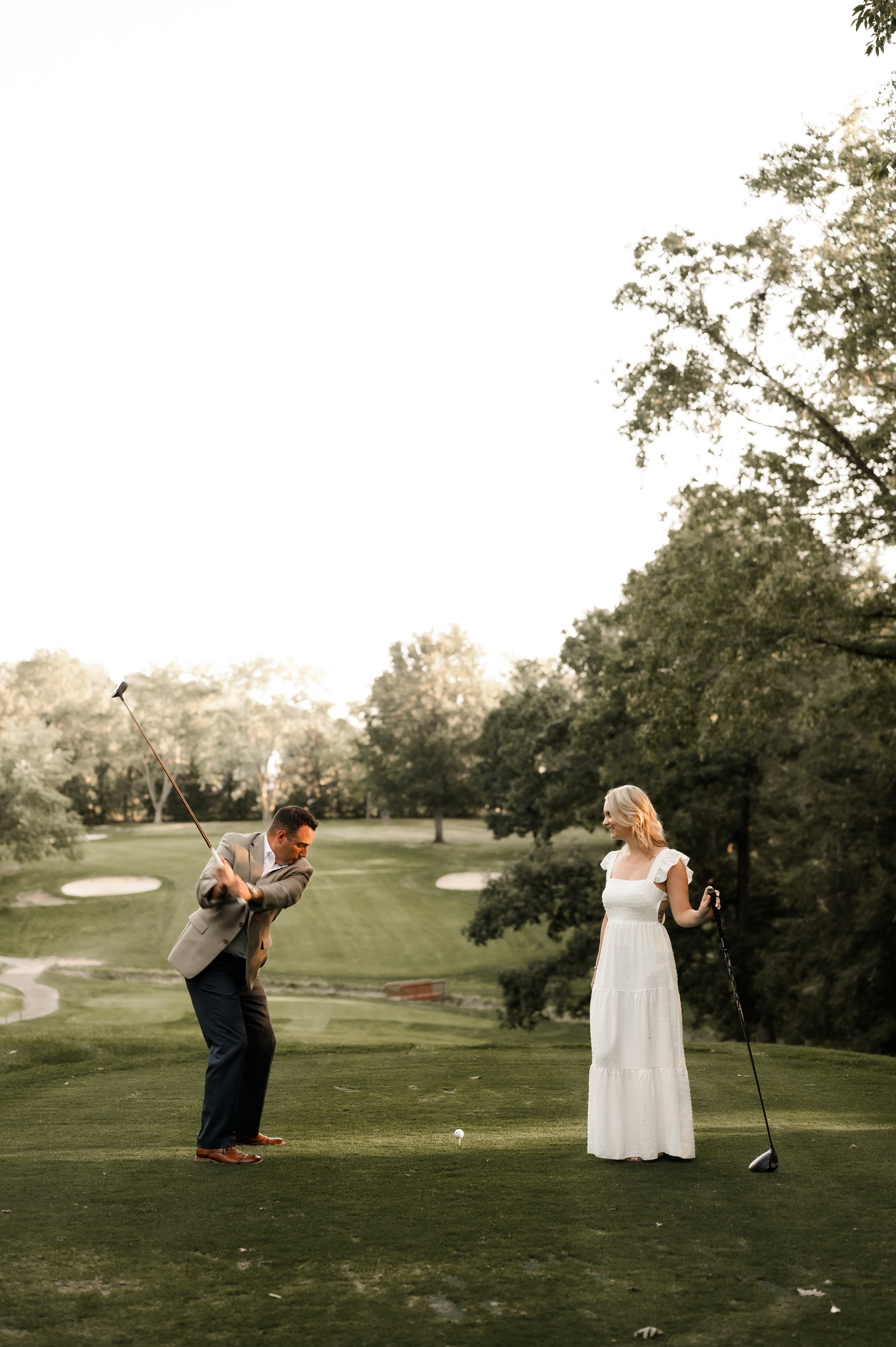 pittsburgh country club golf style engagement photo shoot-2.jpg