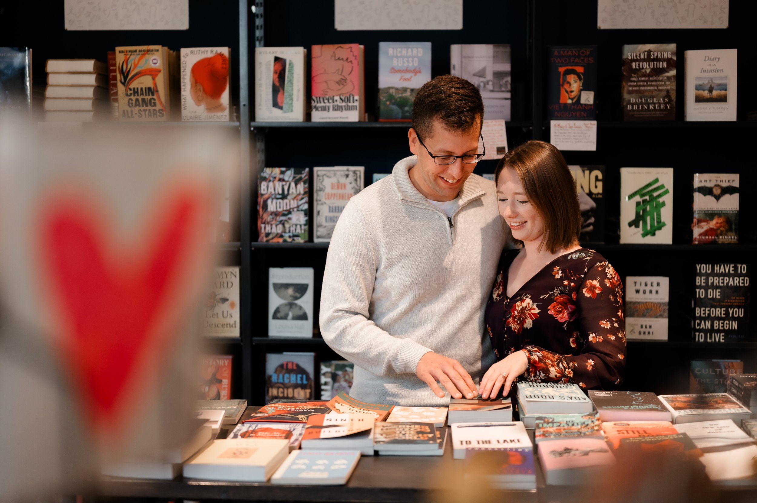 pittsburgh romantic bookstore engagement session_-2.jpg