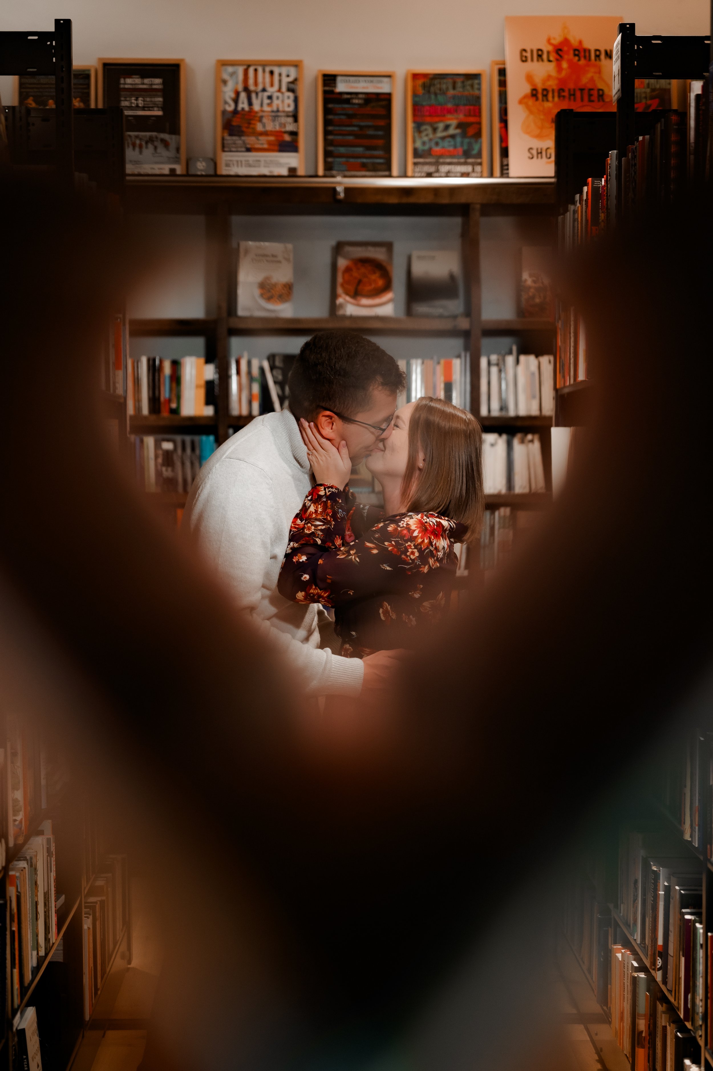 pittsburgh romantic bookstore engagement session_-9.jpg