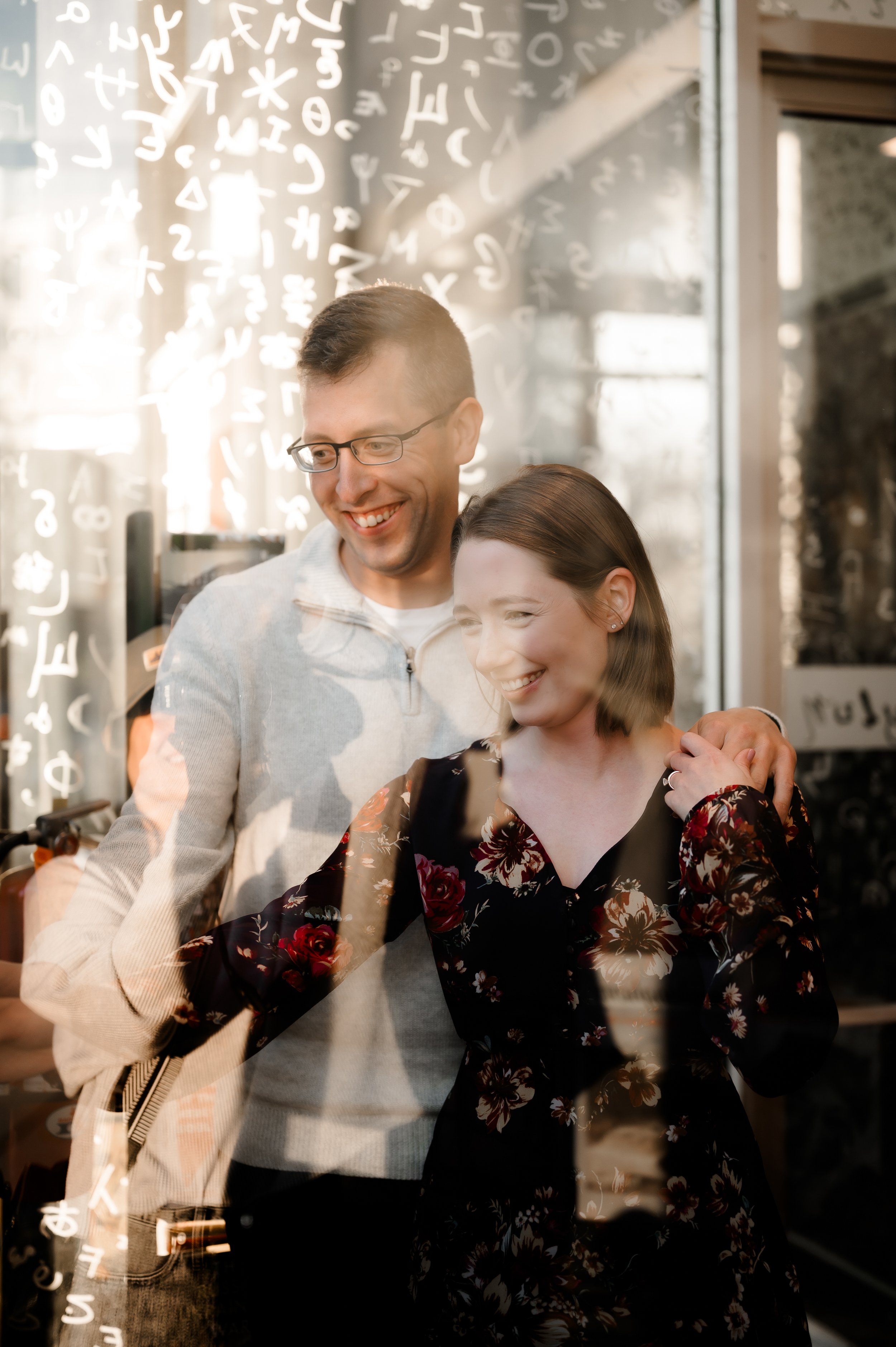 pittsburgh romantic bookstore engagement session_.jpg