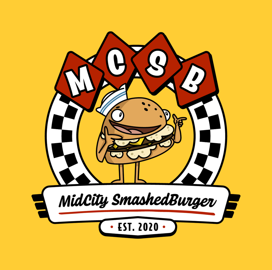 MidCity SmashedBurger Smashy logo