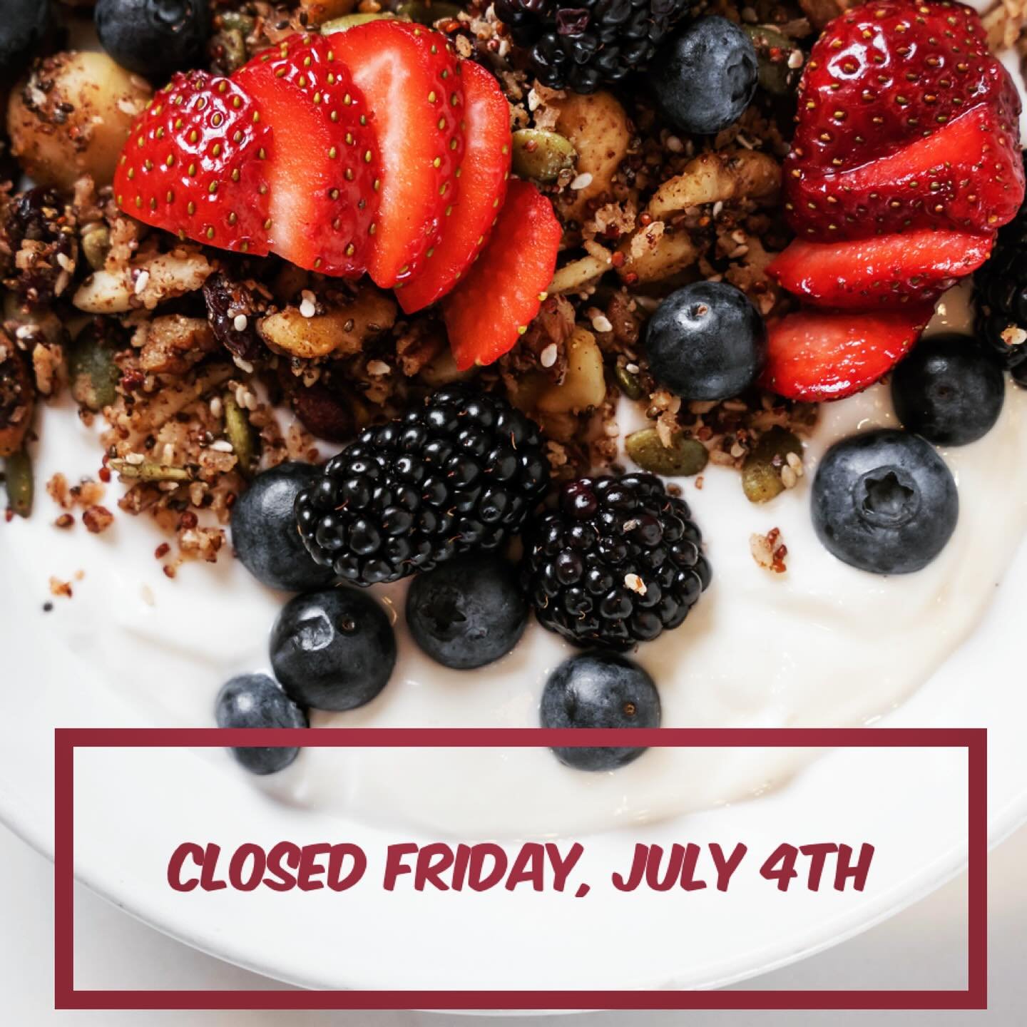 We&rsquo;ll be celebrating our independence away from the restaurant on Friday, but we will be open all the other days. Pop in and grab some grub before you go play in the sun!

#indepenceday #celebrateindependence #july4th #summertime #goodfood #fro