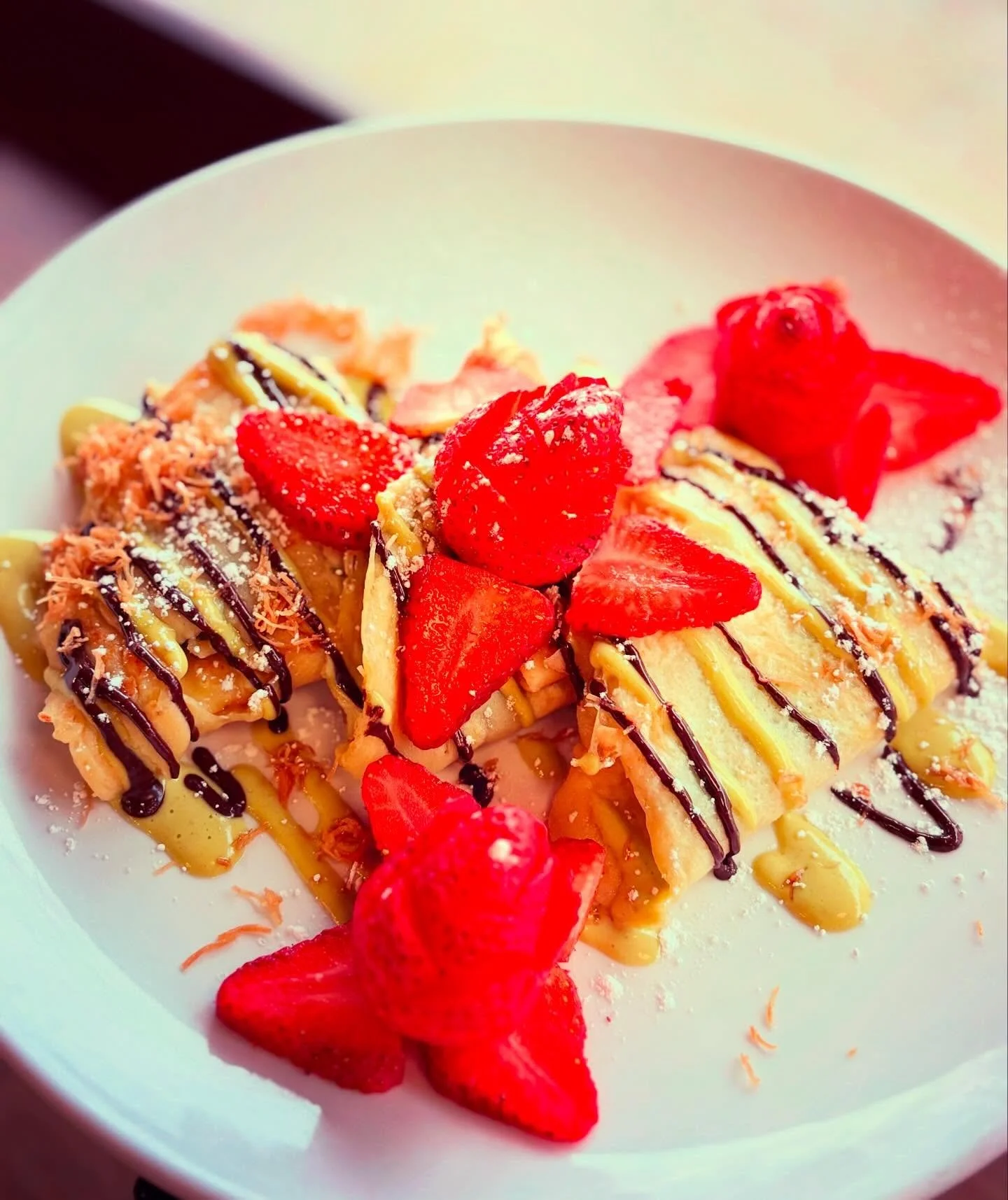 Crunchy, chocolatey, breakfast goodness. Dubai chocolate crepes are here for the month of February. Show someone you love them and buy the these!

#dubaichocolate #crepes #goodfood #fromscratch #birdstheword