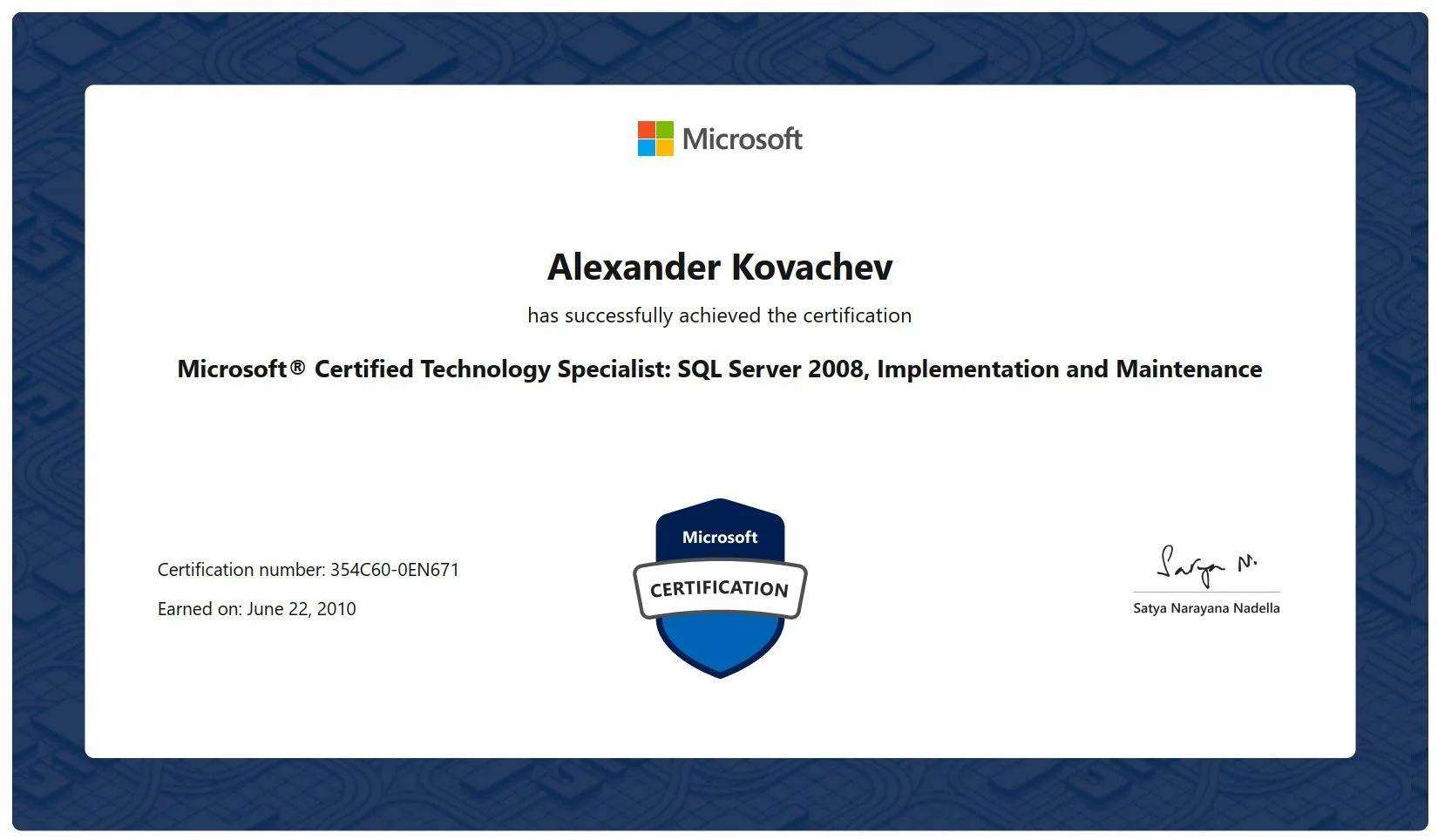 MCTS SQL Server 2008, Implementation and Maintenance.jpg