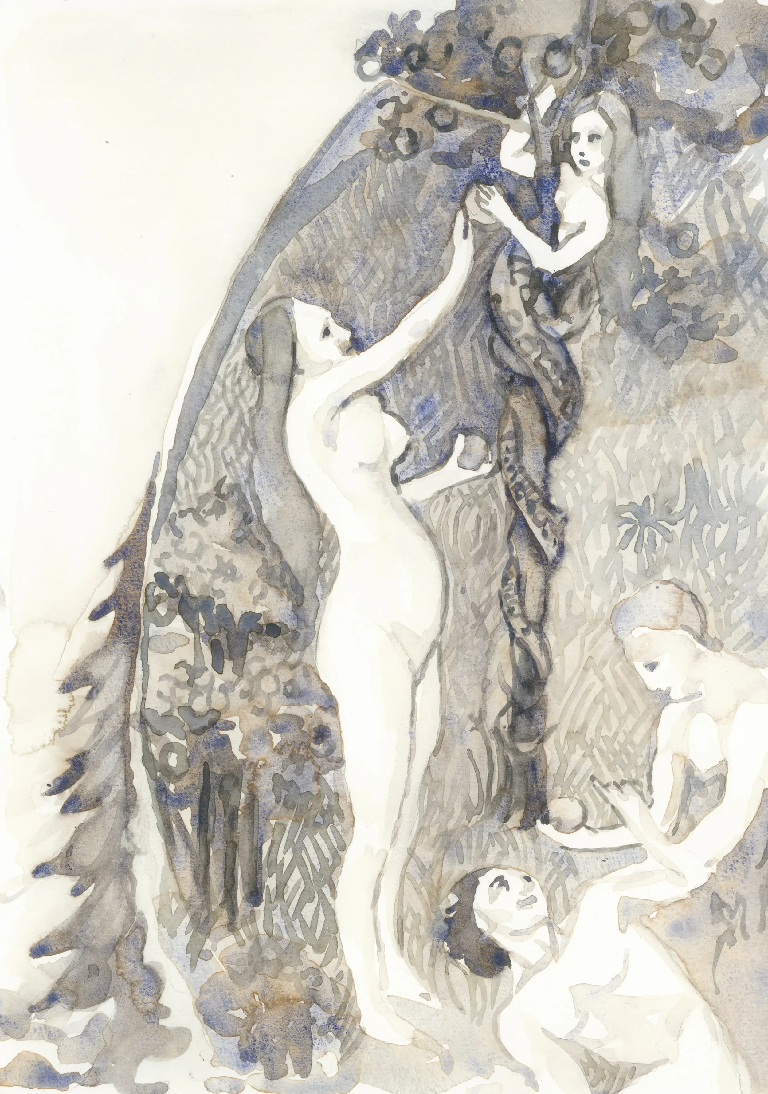 After-Limbourg-Brothers-The-Expulsion-of-Adam-and-Eve-from-Paradise-1416-2025-Watercolour-on-Paper-21x29.7cm-Clare-Thackway.webp
