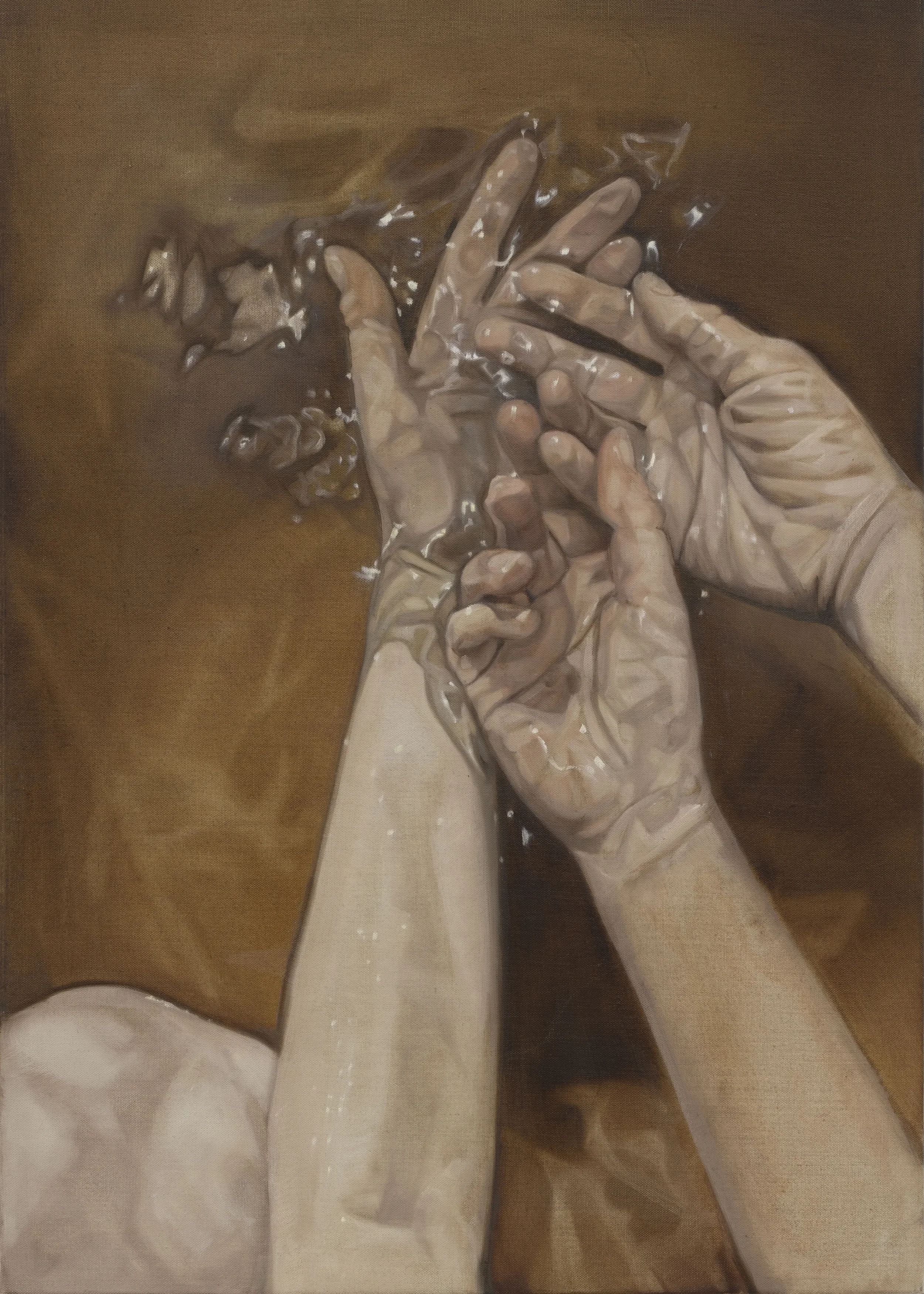 Wade Disolve 2026 Oil on Linen 70x50cm Clare Thackway
