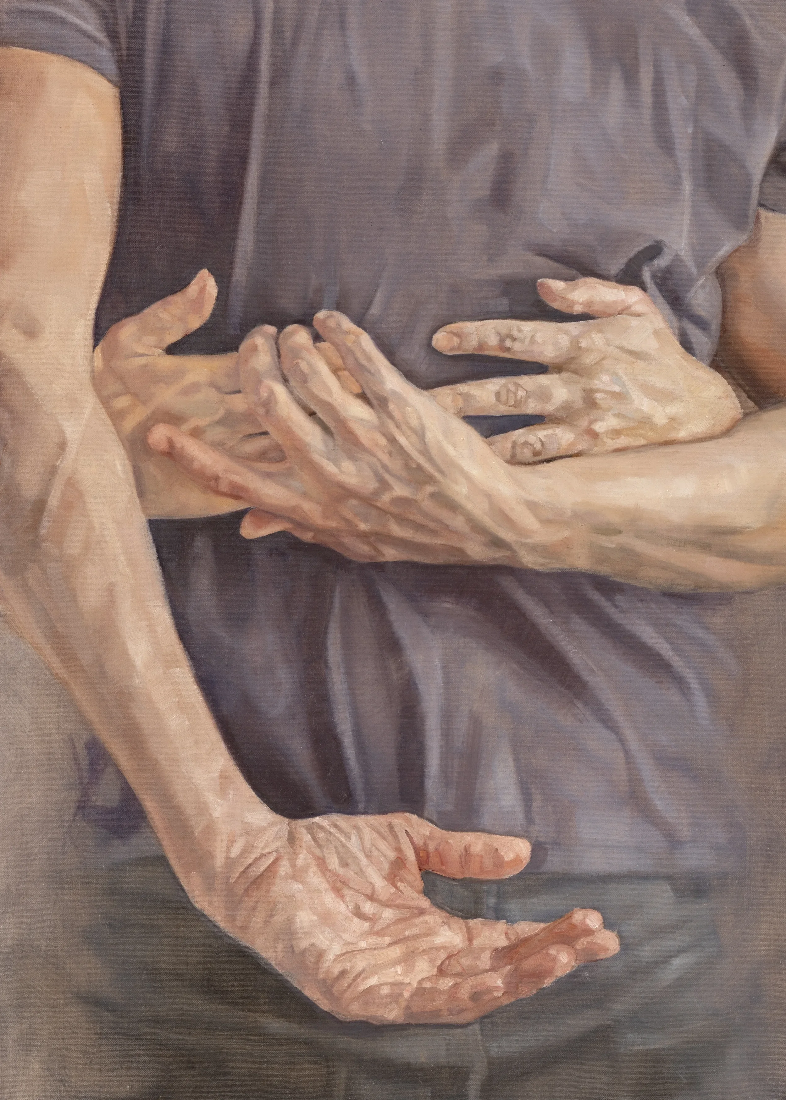 Stay Surrender 2026 Oil on Linen 70x50cm Clare Thackway