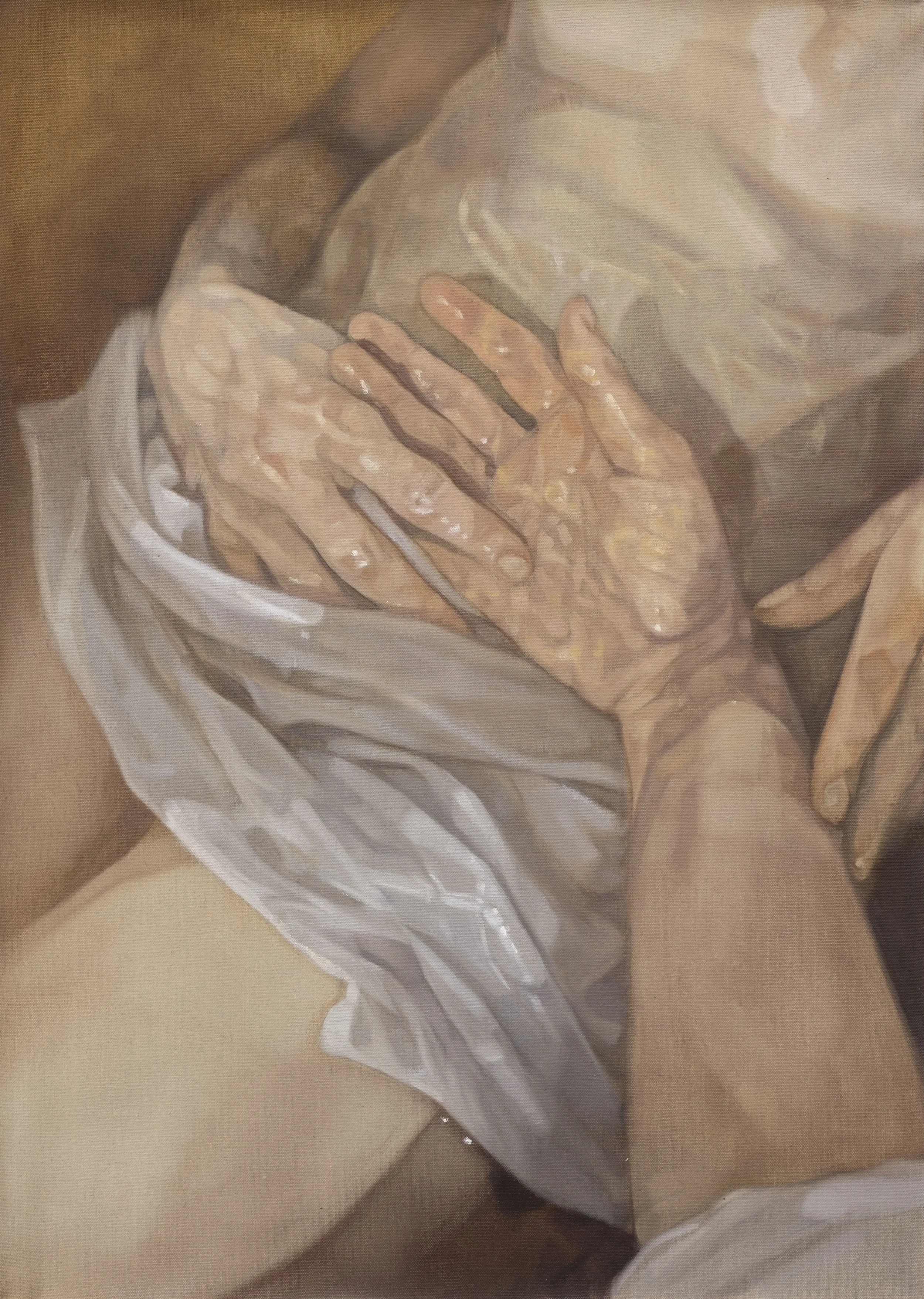 Wade Solutio 2026 Oil on Linen 70x50cm Clare Thackway