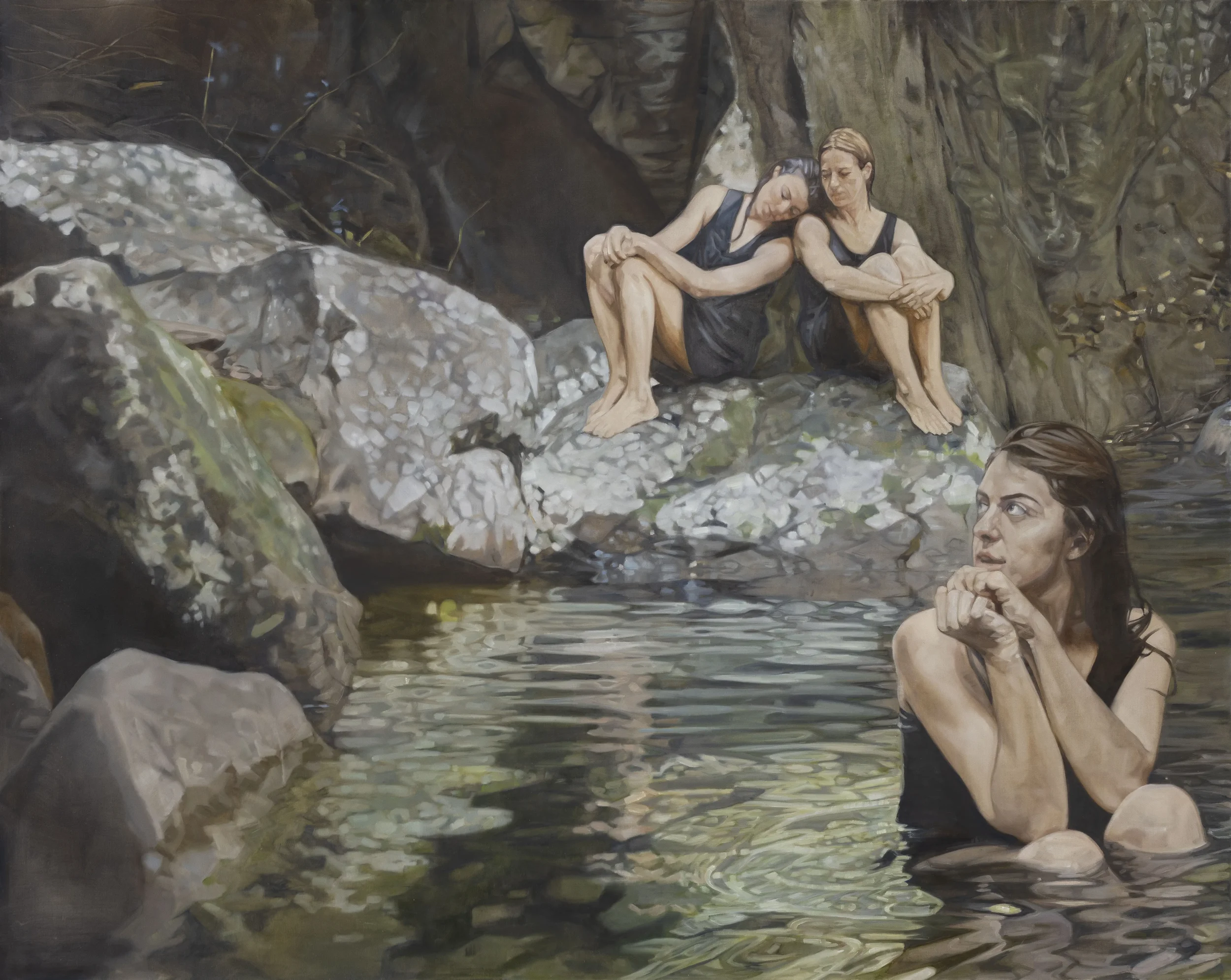 Wade I 2026 Oil on Linen 160x200cm Clare Thackway