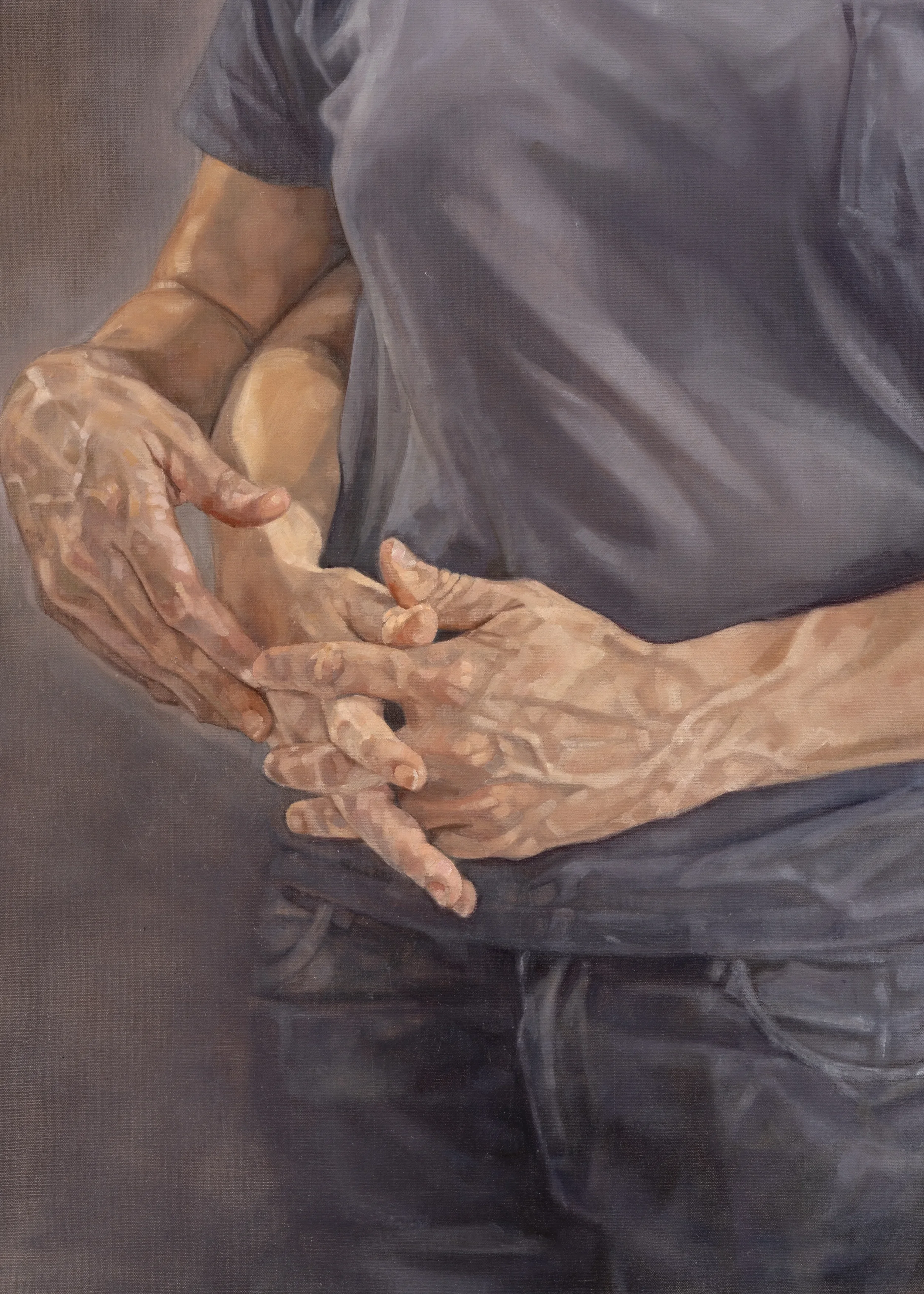 Stay What Remains 2026 Oil on Linen 70x50cm Clare Thackway