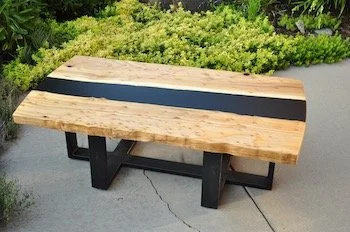 Live edge coffee table