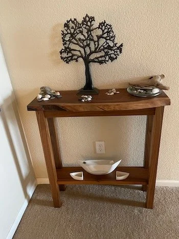 Personalized walnut table