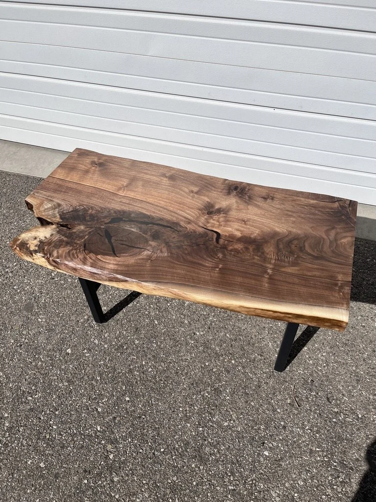 Hand made live edge coffee table